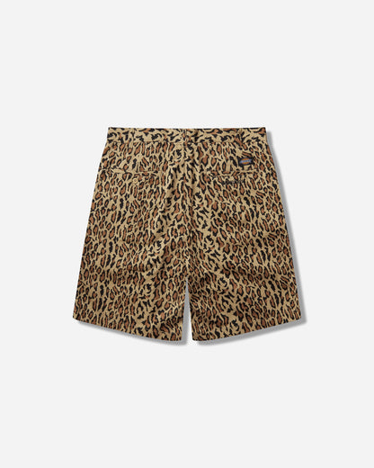 WACKO MARIA Dickies/Leopard Pleated Short Trousers Beige Shorts Short 26SS-WMP-DC03 BEIGE