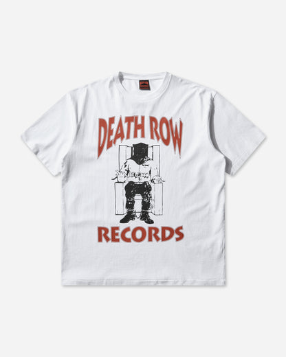 WACKO MARIA Death Row Records  Washed Heavy Weight Crew Neck T Shirt White T-Shirts Shortsleeve DEATHROW-WM-WT01 WHITE