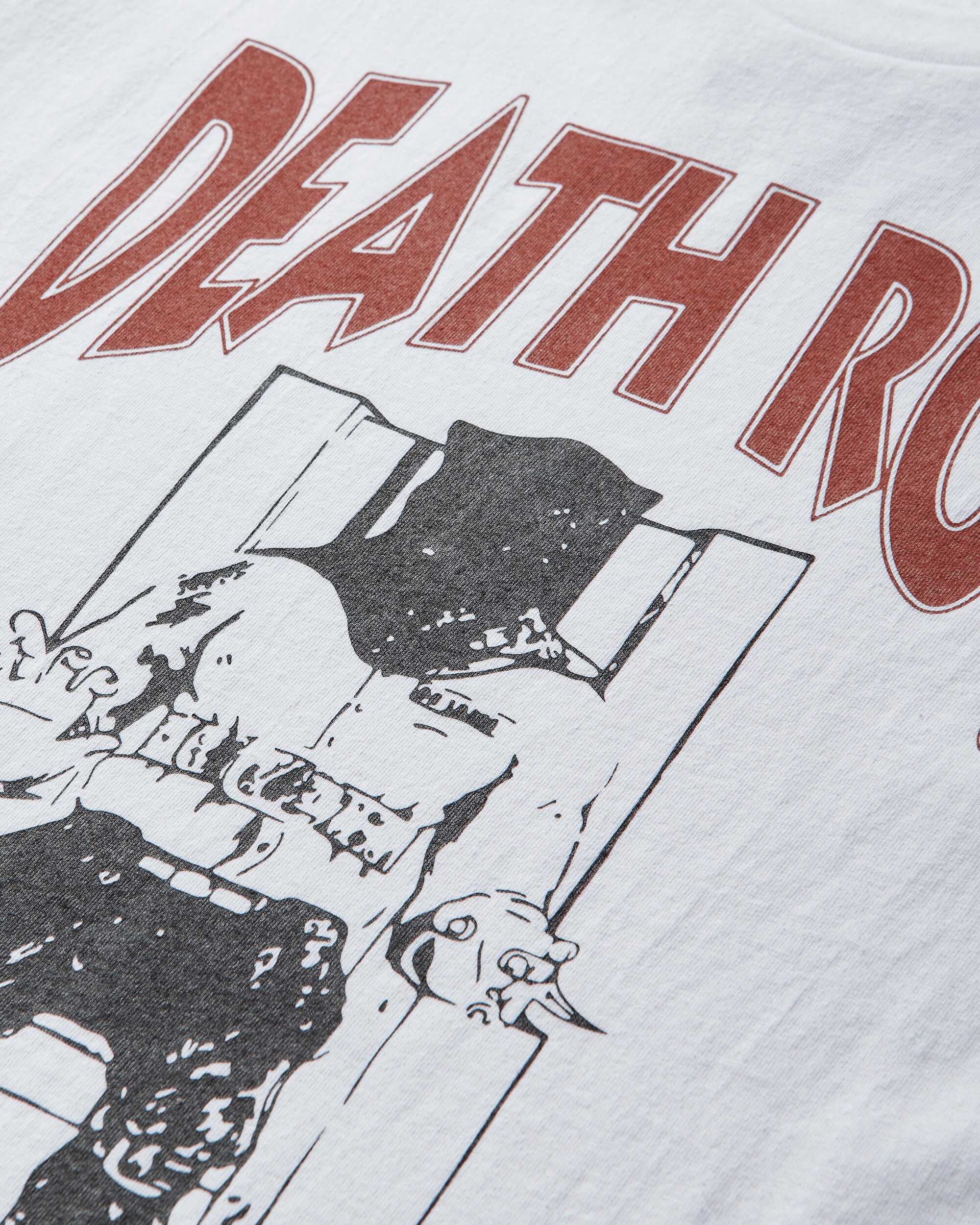 WACKO MARIA Death Row Records  Washed Heavy Weight Crew Neck T Shirt White T-Shirts Shortsleeve DEATHROW-WM-WT01 WHITE