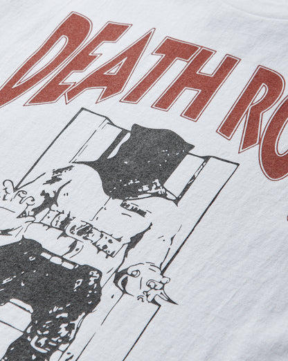 WACKO MARIA Death Row Records  Washed Heavy Weight Crew Neck T Shirt White T-Shirts Shortsleeve DEATHROW-WM-WT01 WHITE