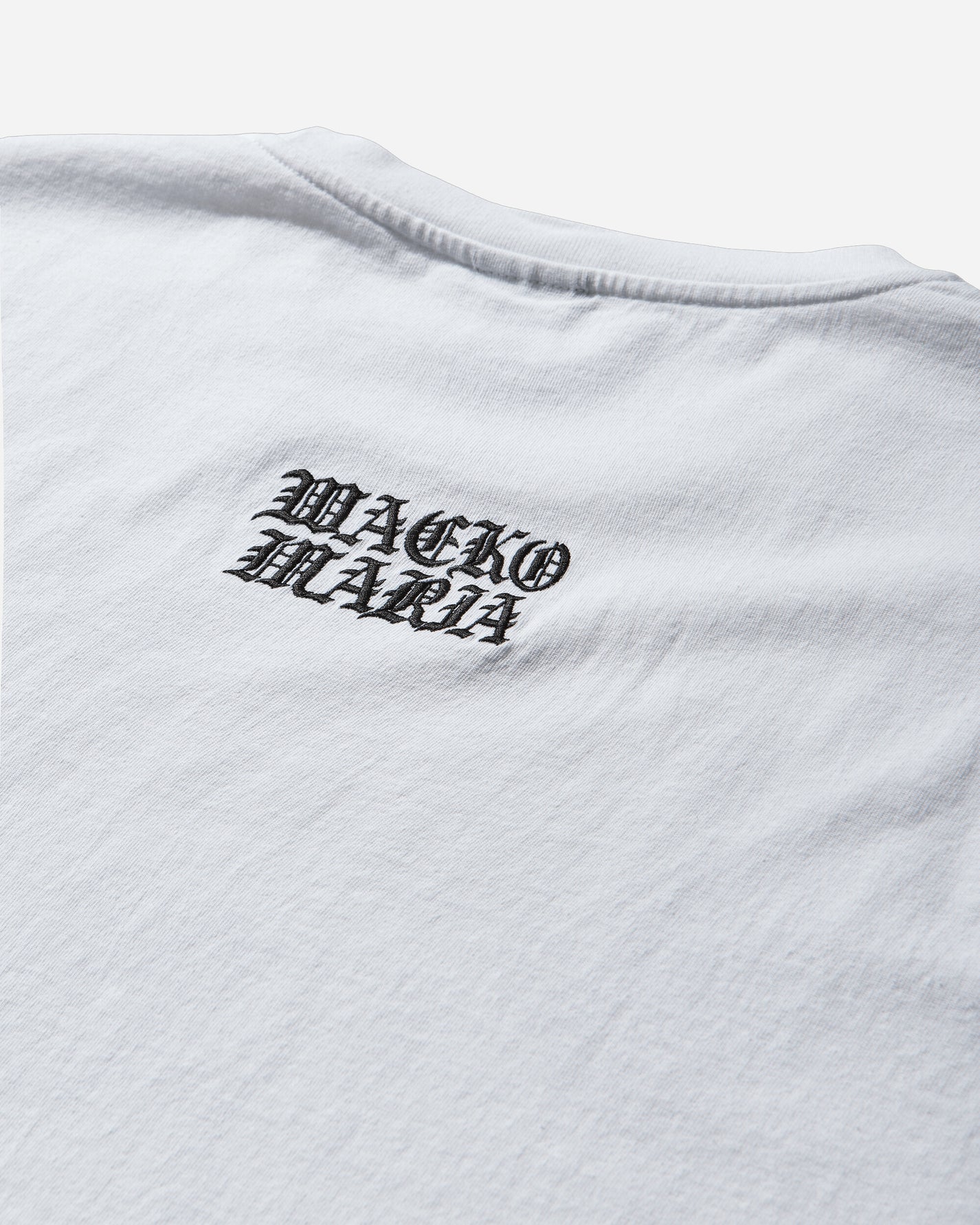 WACKO MARIA Death Row Records  Washed Heavy Weight Crew Neck T Shirt White T-Shirts Shortsleeve DEATHROW-WM-WT01 WHITE
