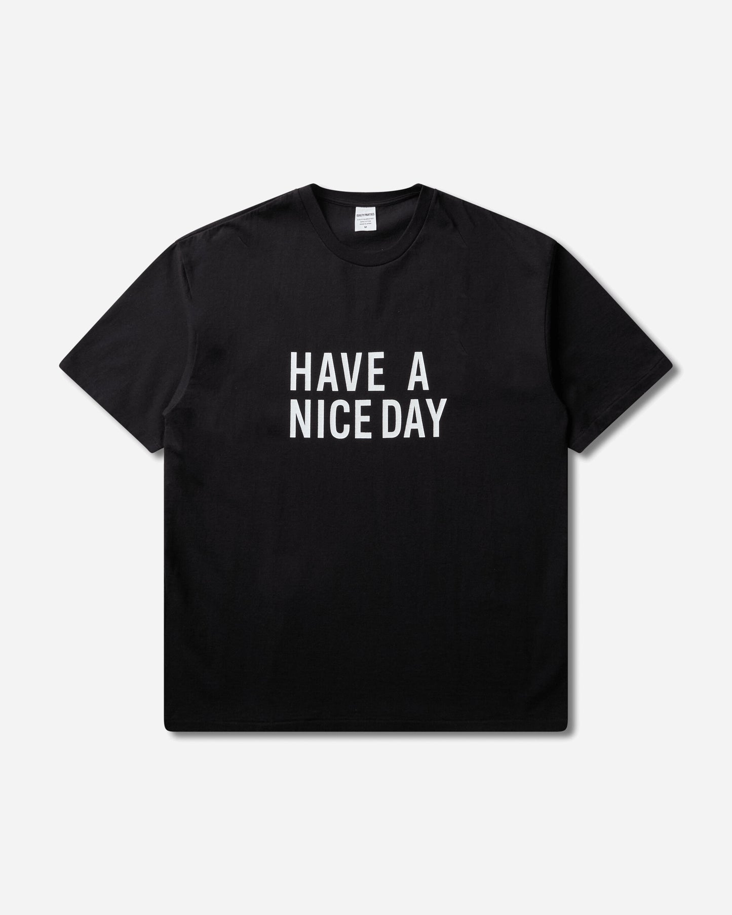 WACKO MARIA Washed Heavy Weight Crew Neck T-Shirt (Type-14) Black T-Shirts Shortsleeve 26SS-WMT-WT16 BLACK