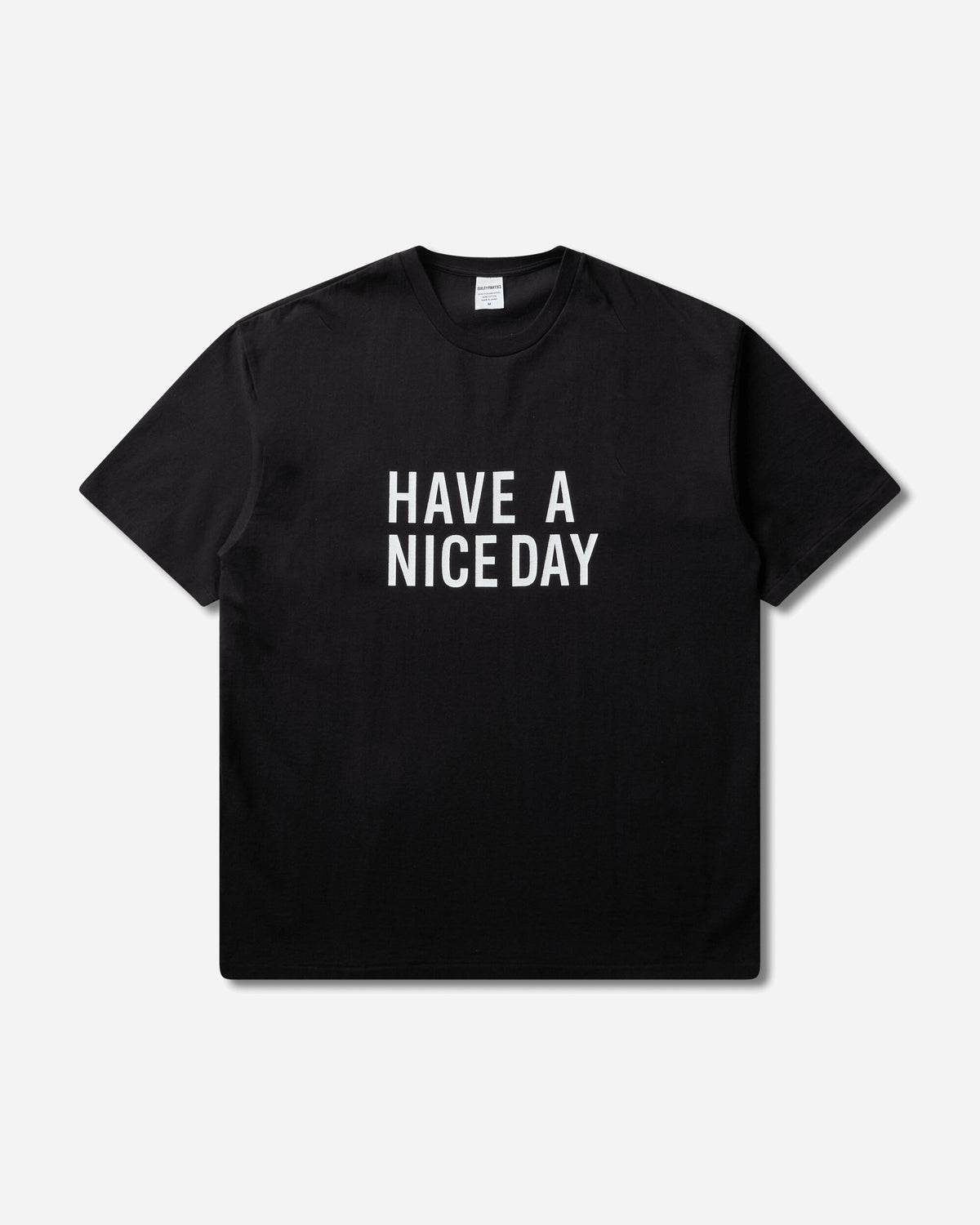 WACKO MARIA Washed Heavy Weight Crew Neck T-Shirt (Type-14) Black T-Shirts Shortsleeve 26SS-WMT-WT16 BLACK