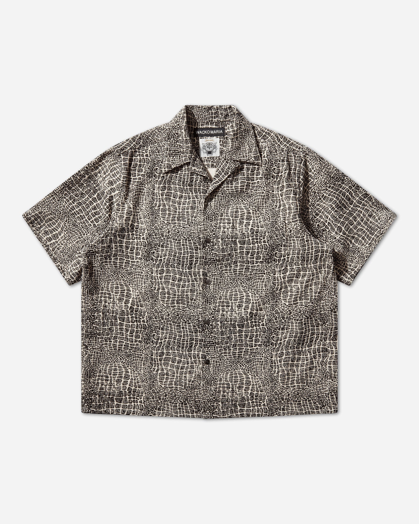 WACKO MARIA Wolf'S Head/50'S Shirt S/S (Type-2) One Shirts Shortsleeve Shirt WOLFSHEAD-WM-OC11 ONE