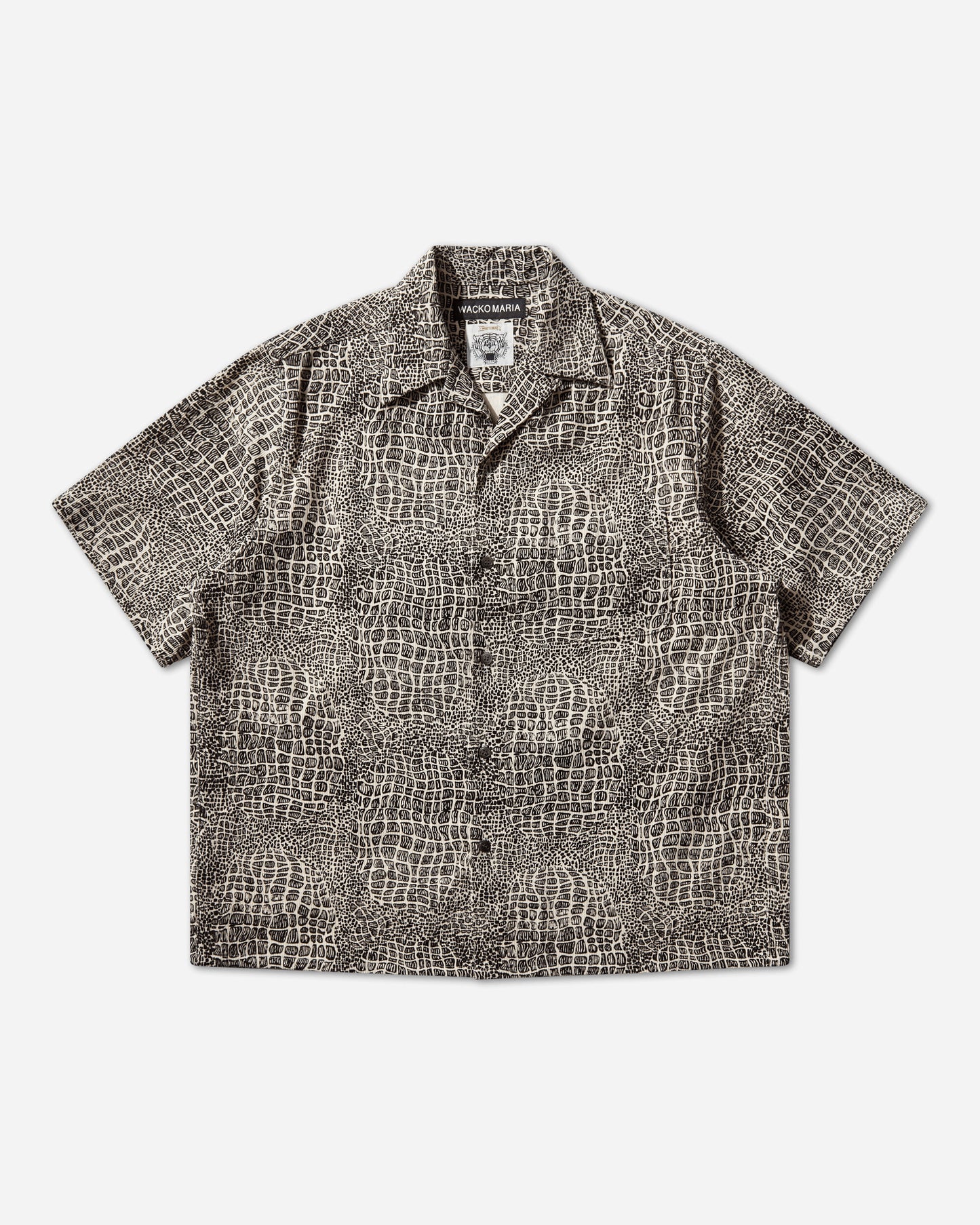 WACKO MARIA Wolf'S Head/50'S Shirt S/S (Type-2) One Shirts Shortsleeve Shirt WOLFSHEAD-WM-OC11 ONE