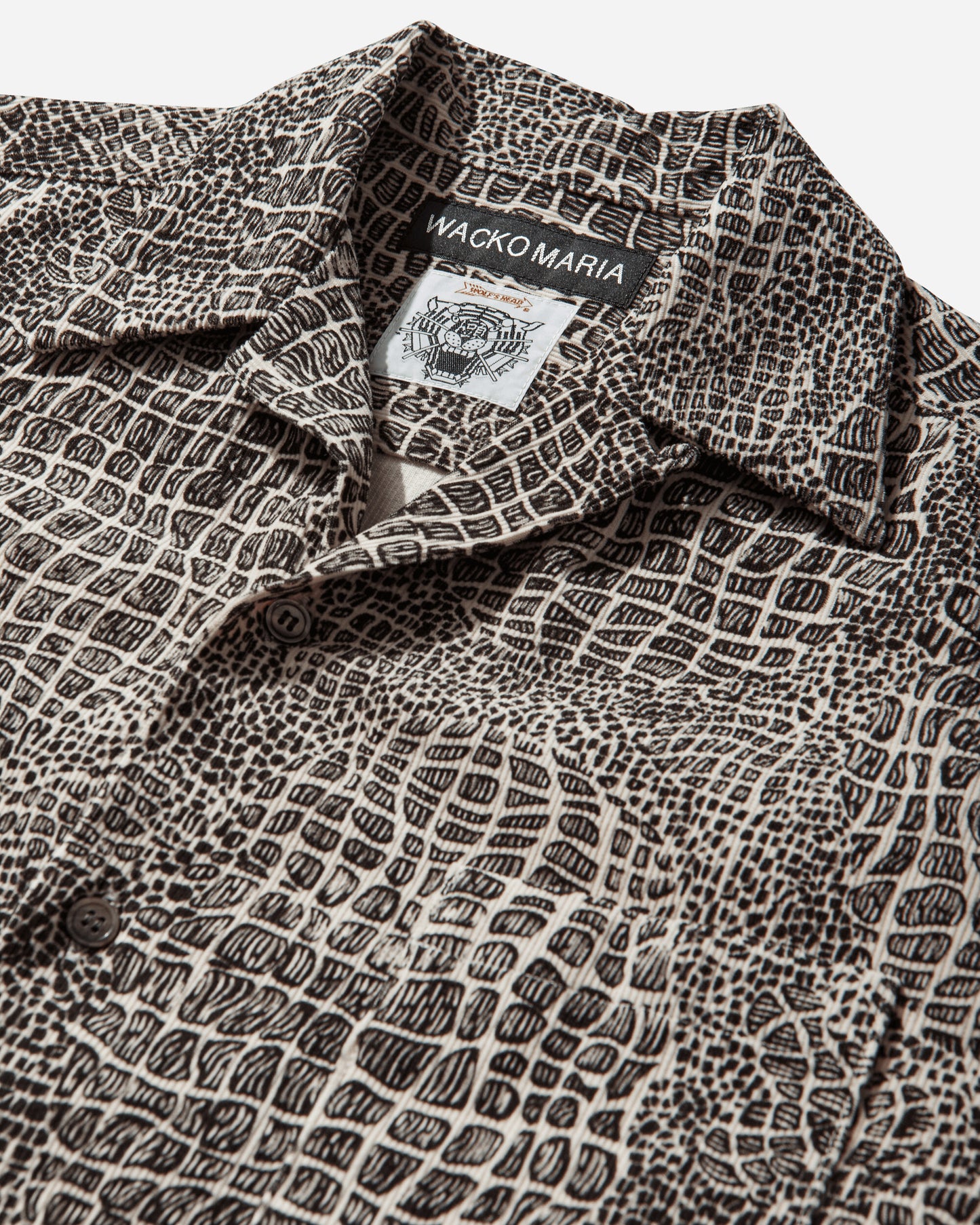 WACKO MARIA Wolf'S Head/50'S Shirt S/S (Type-2) One Shirts Shortsleeve Shirt WOLFSHEAD-WM-OC11 ONE