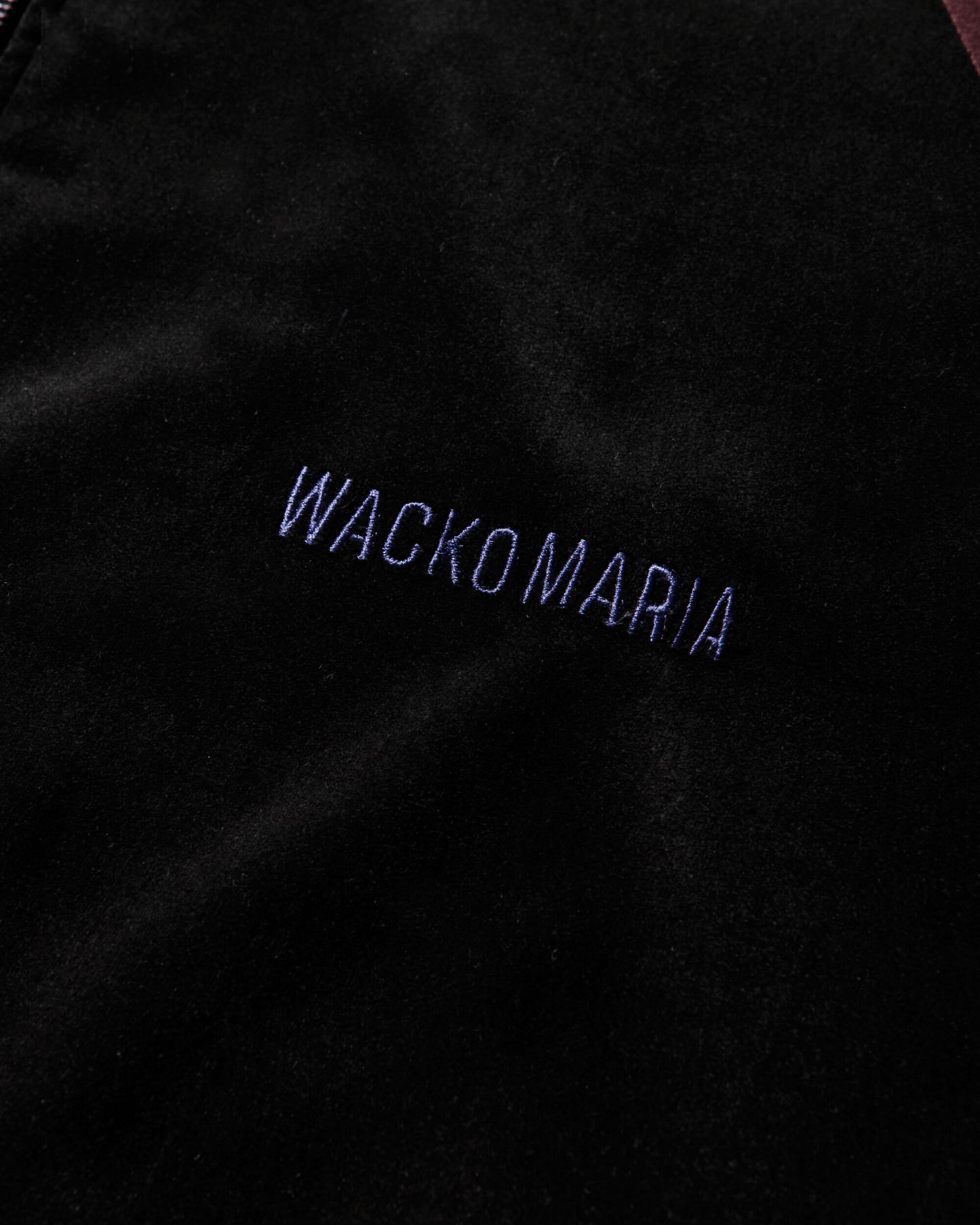 WACKO MARIA Velveteen Track Jacket  Type 1 Black Sweatshirts Track Tops 25FW-WMO-TJ01 BLACK
