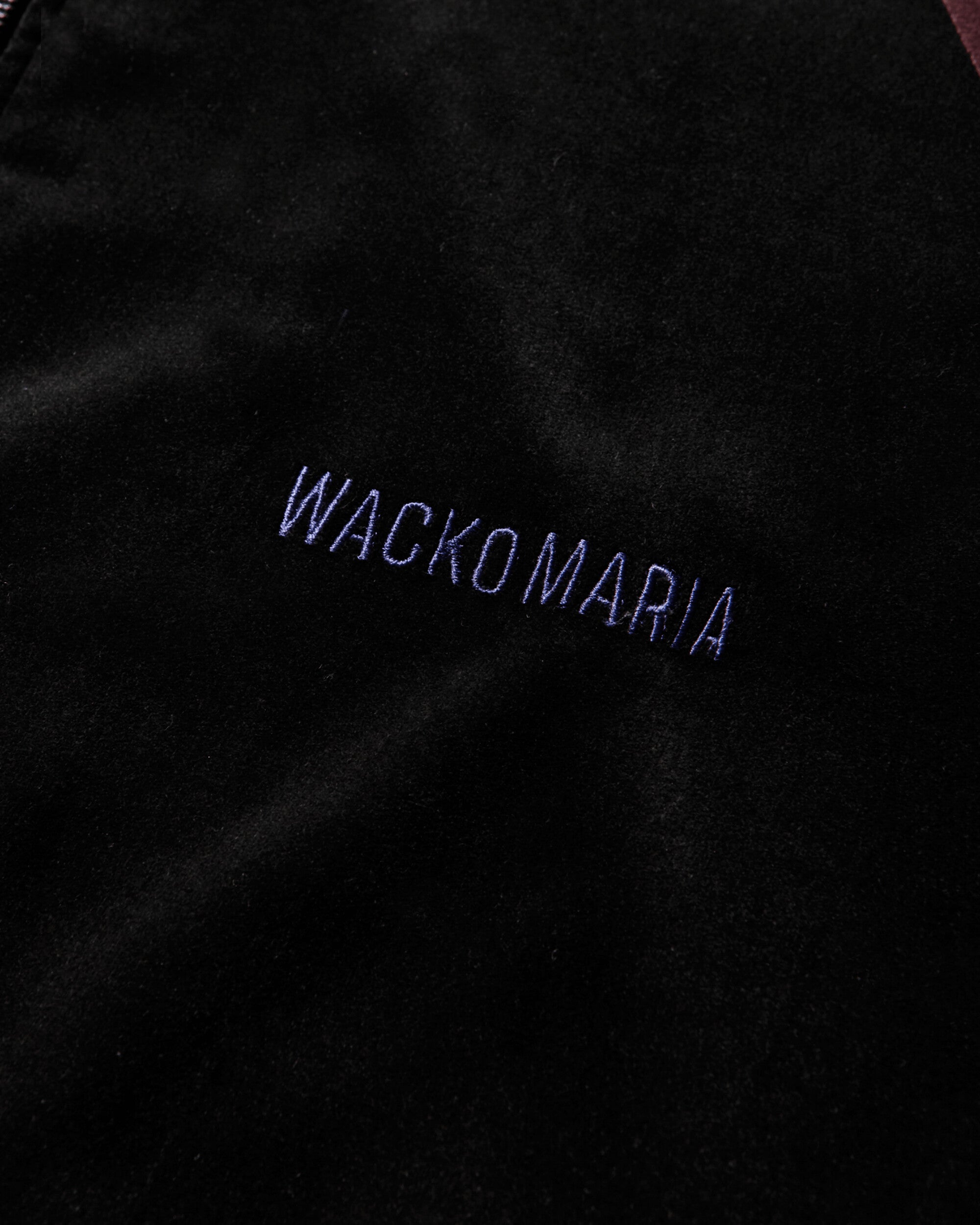 WACKO MARIA Velveteen Track Jacket  Type 1 Black Sweatshirts Track Tops 25FW-WMO-TJ01 BLACK