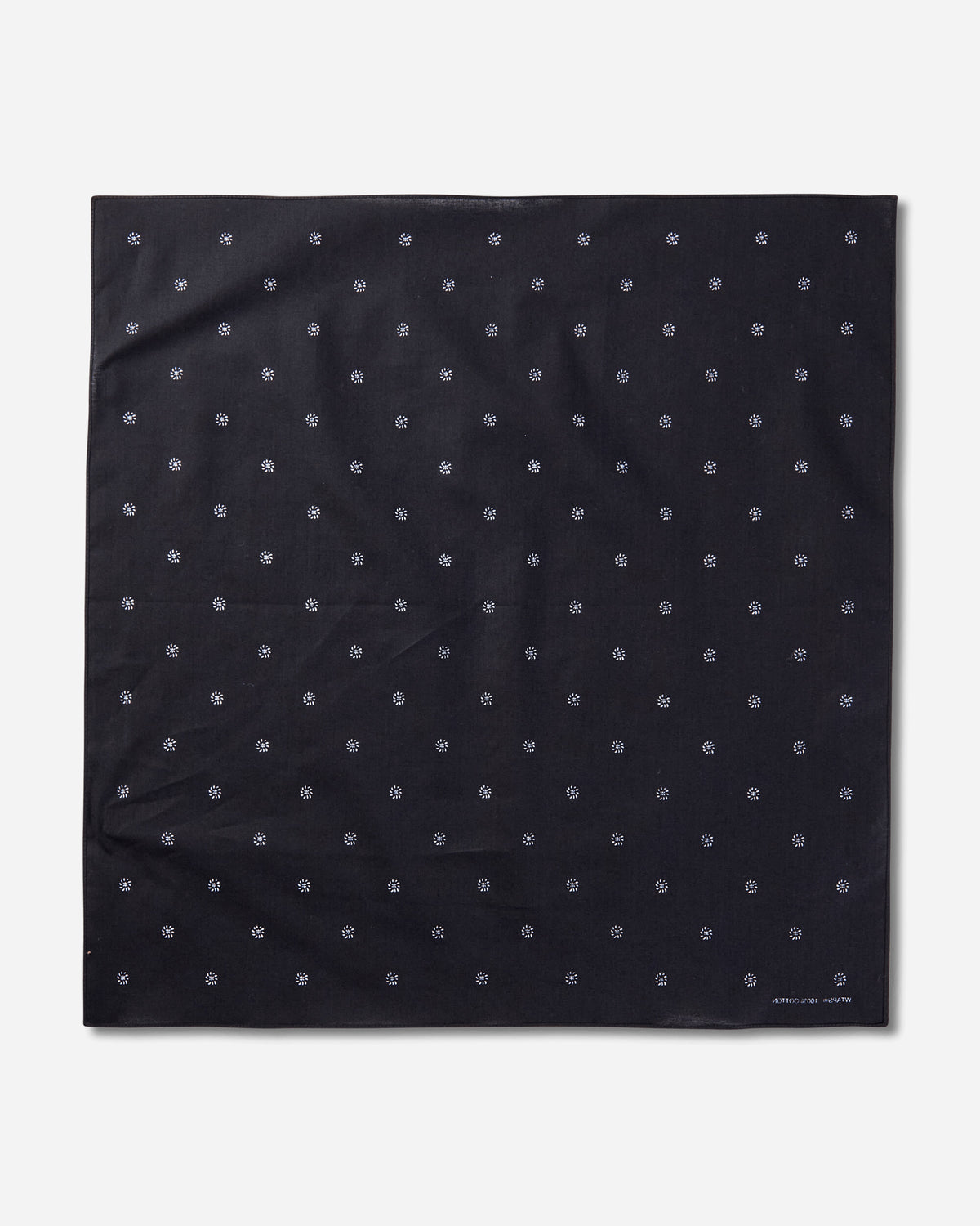 WTAPS Bandaria Bandana Black Gloves and Scarves Bandanas 262BXDT-AC01 BLACK