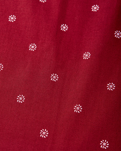 WTAPS Bandaria Bandana Burgundy Gloves and Scarves Bandanas 262BXDT-AC01 BURGUNDY