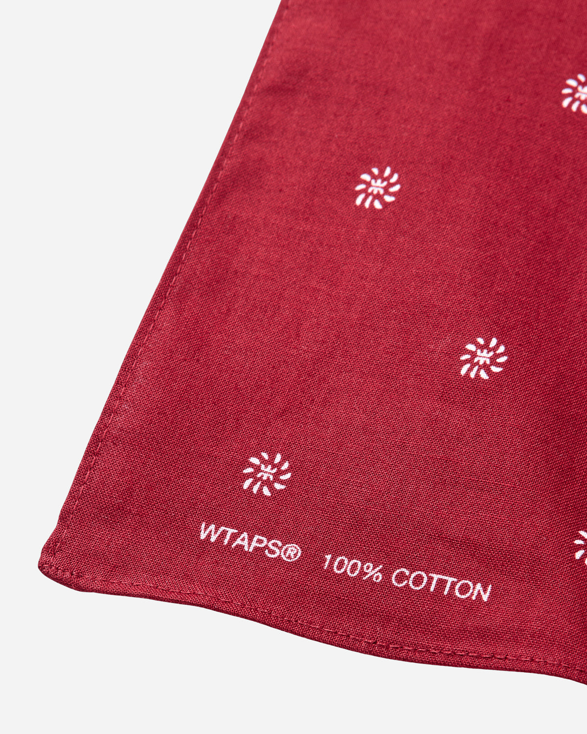 WTAPS Bandaria Bandana Burgundy Gloves and Scarves Bandanas 262BXDT-AC01 BURGUNDY
