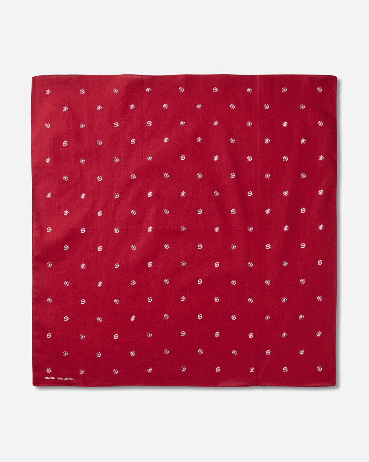 WTAPS Bandaria Bandana Burgundy Gloves and Scarves Bandanas 262BXDT-AC01 BURGUNDY
