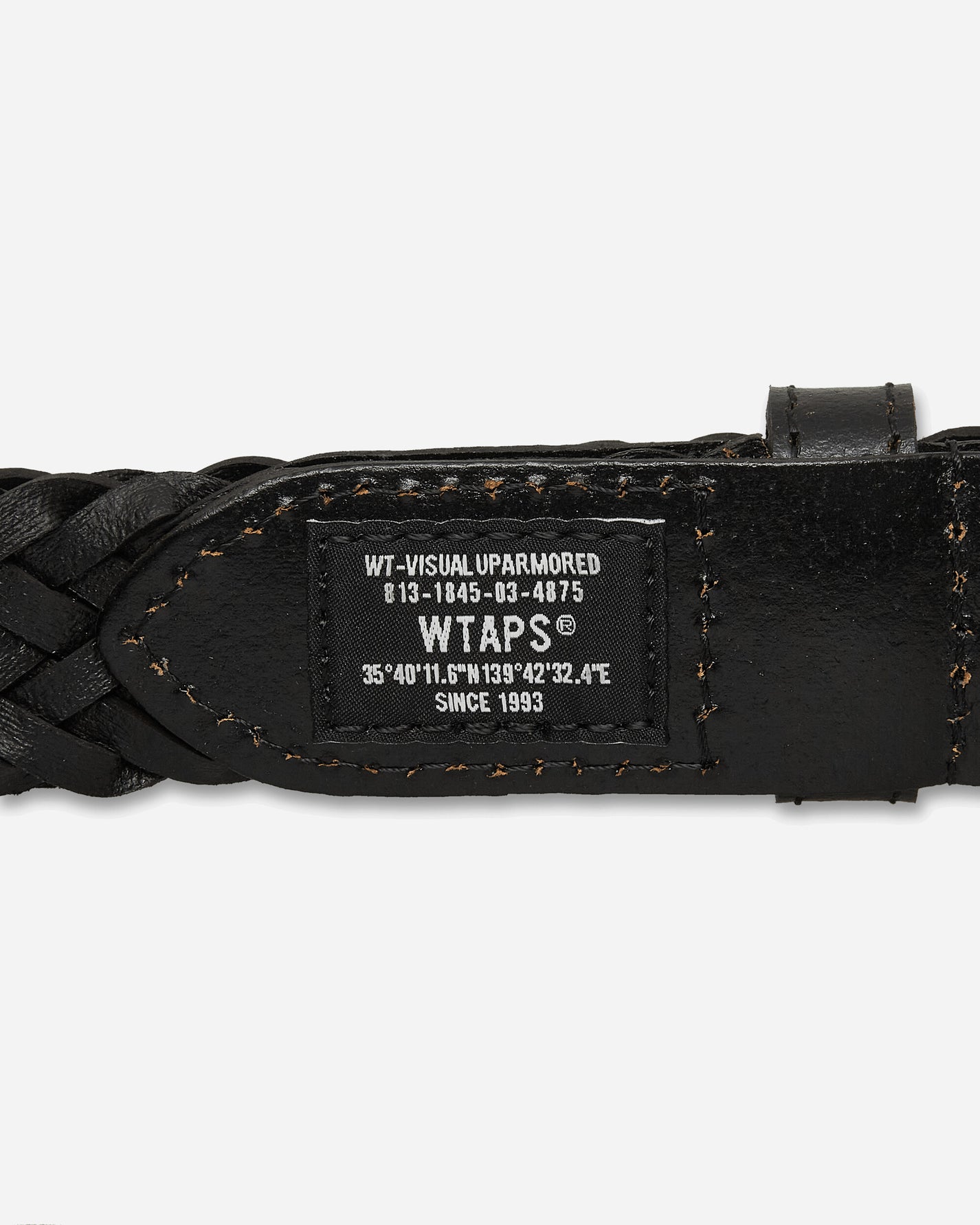 WTAPS Hoof Belt Synthetic Black Belts Belt 261MYDT-AC02 BLK