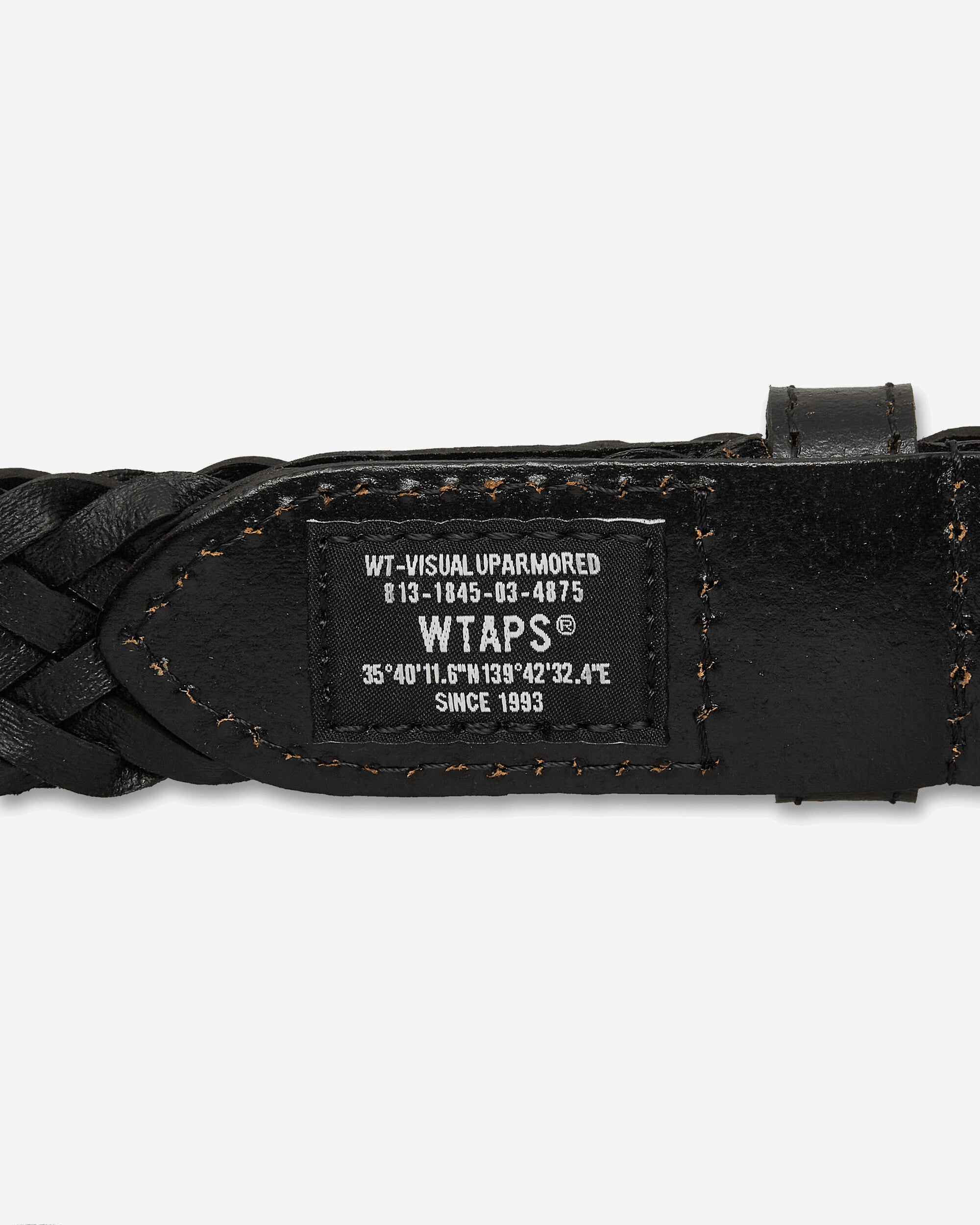 WTAPS Hoof Belt Synthetic Black Belts Belt 261MYDT-AC02 BLK