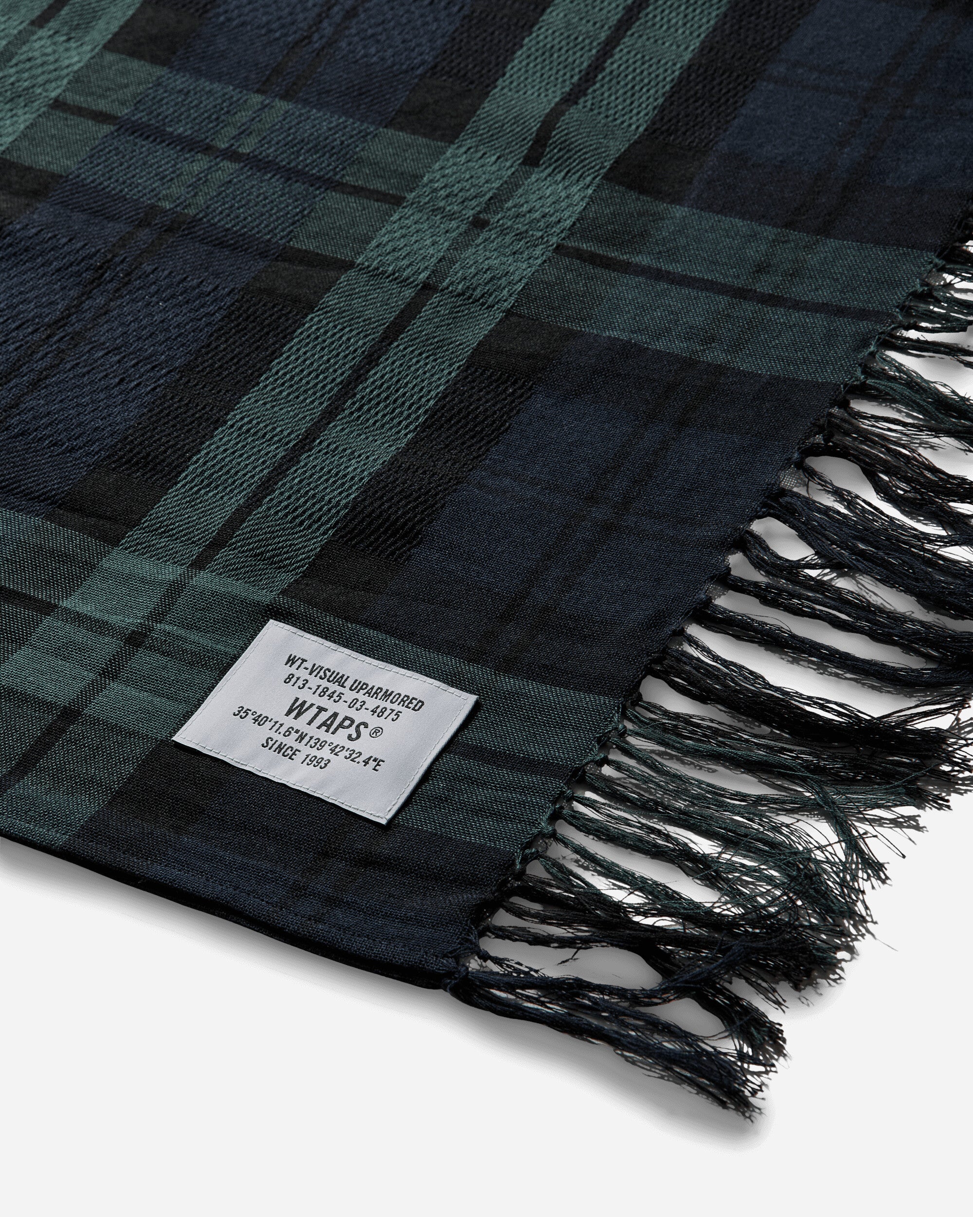WTAPS Wrap 01  Scarf  Cotton Green Gloves and Scarves Scarves and Warmneck 252BXDT-AC01 GREEN