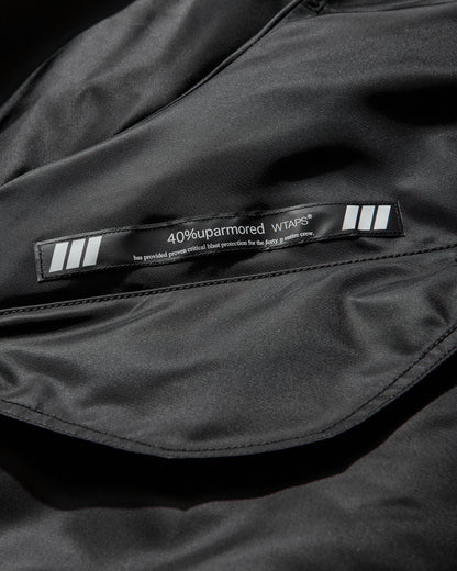 WTAPS Es  Jacket  Nylon Satin Cordura Black Coats and Jackets Bomber Jackets 252TQDT-JKM02 BLACK
