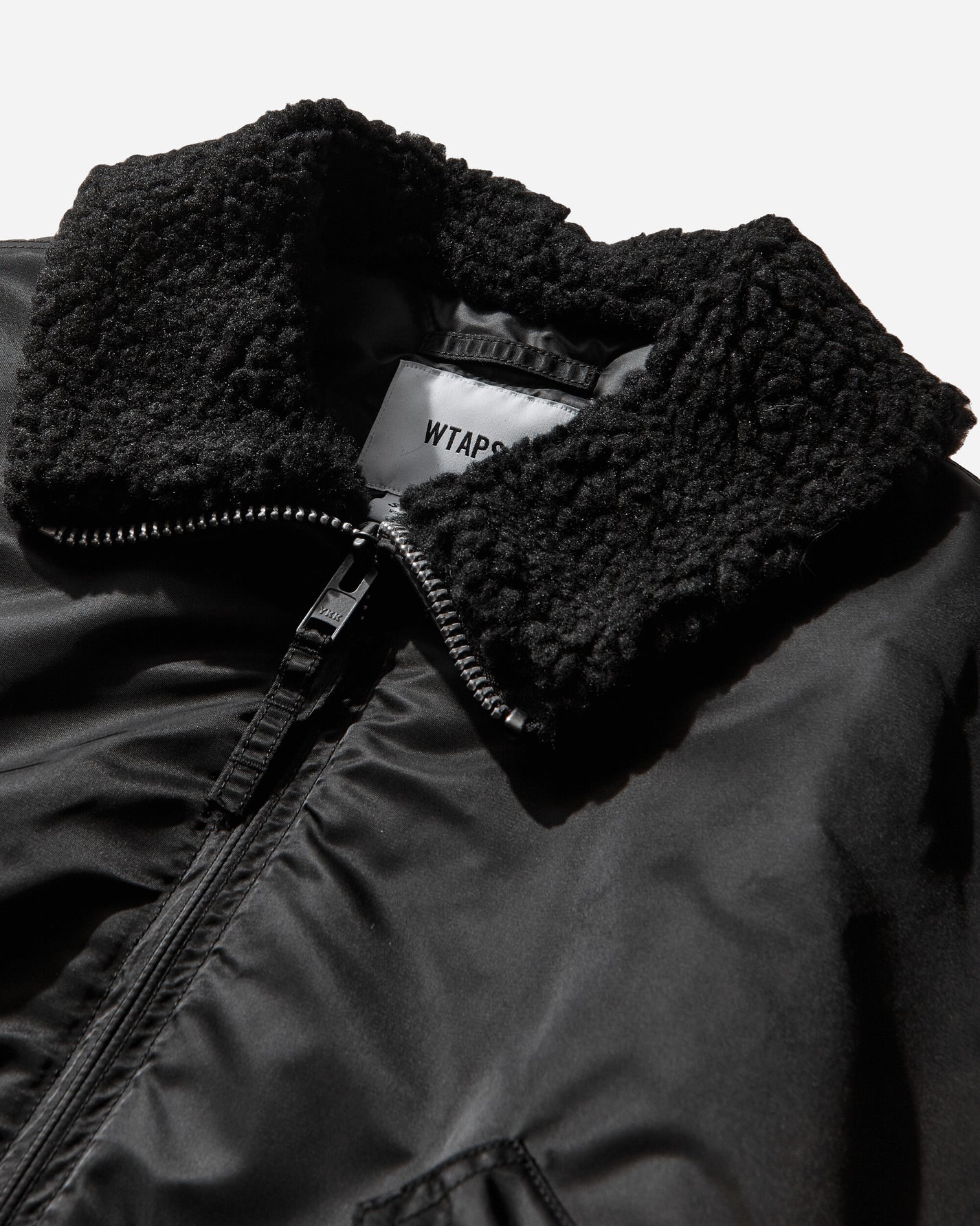 WTAPS Es  Jacket  Nylon Satin Cordura Black Coats and Jackets Bomber Jackets 252TQDT-JKM02 BLACK