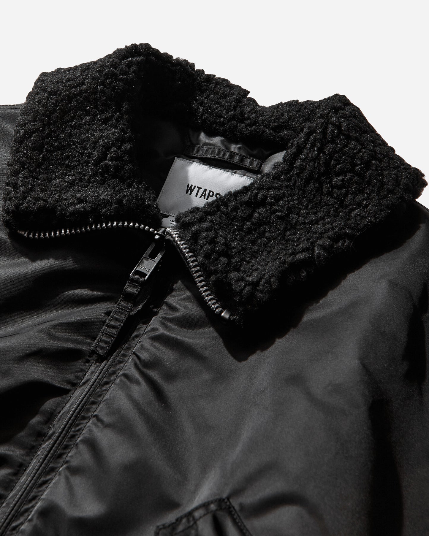 WTAPS Es  Jacket  Nylon Satin Cordura Black Coats and Jackets Bomber Jackets 252TQDT-JKM02 BLACK