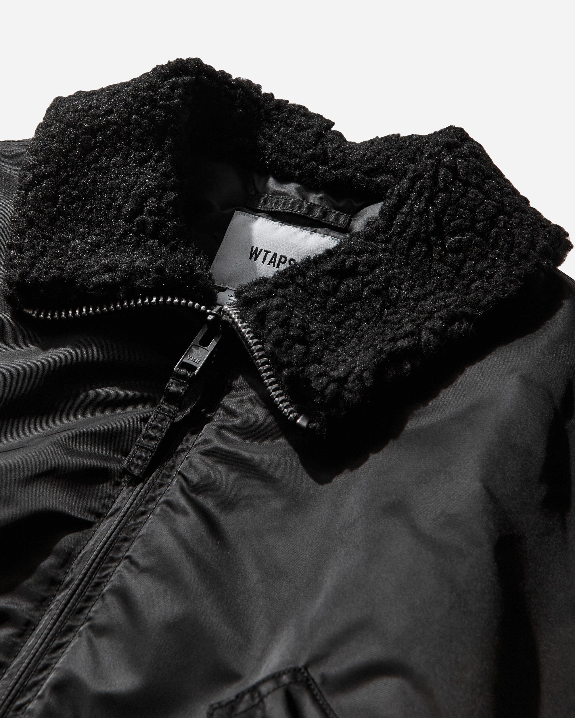 WTAPS Es  Jacket  Nylon Satin Cordura Black Coats and Jackets Bomber Jackets 252TQDT-JKM02 BLACK