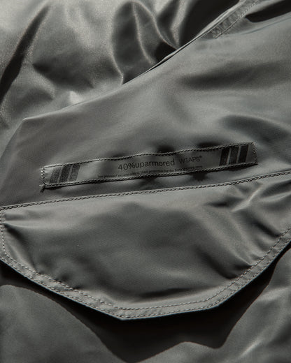 WTAPS Es  Jacket  Nylon Satin Cordura Olive Drab Coats and Jackets Bomber Jackets 252TQDT-JKM02 OLIVEDRAB