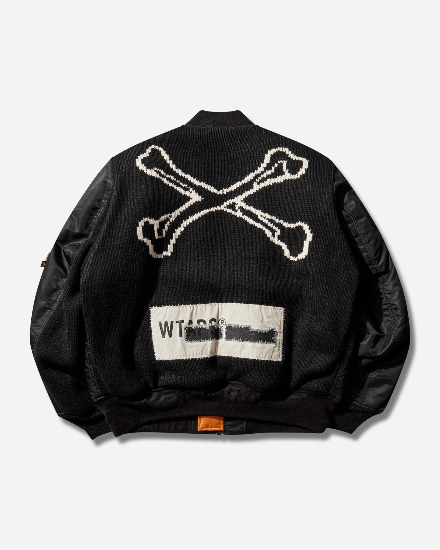 WTAPS Ma1 Core Spec Jacket  Nylon Twill Alpha Industries Black Coats and Jackets Bomber Jackets 252USALD-JKM01S BLACK