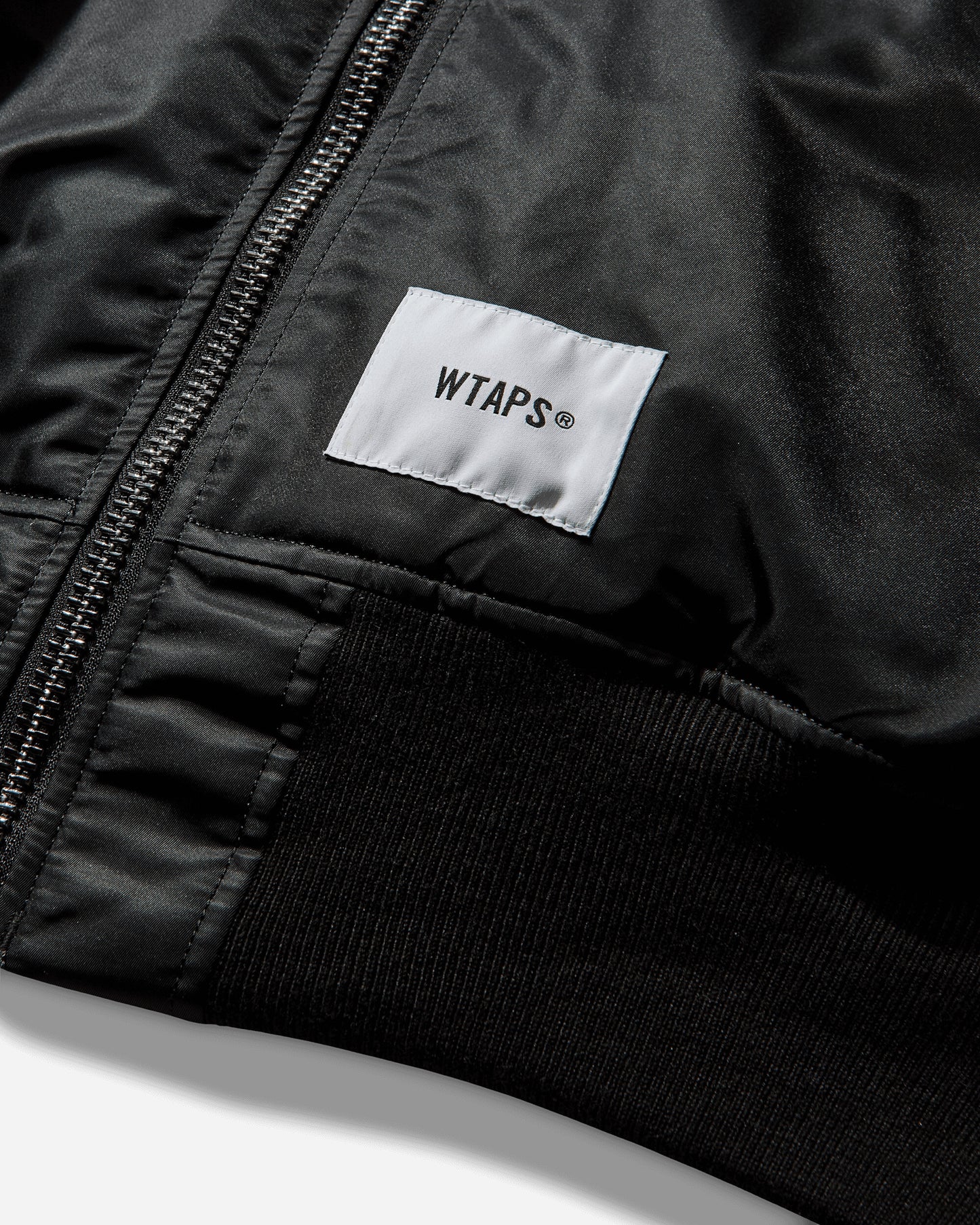 WTAPS Ma1 Core Spec Jacket  Nylon Twill Alpha Industries Black Coats and Jackets Bomber Jackets 252USALD-JKM01S BLACK