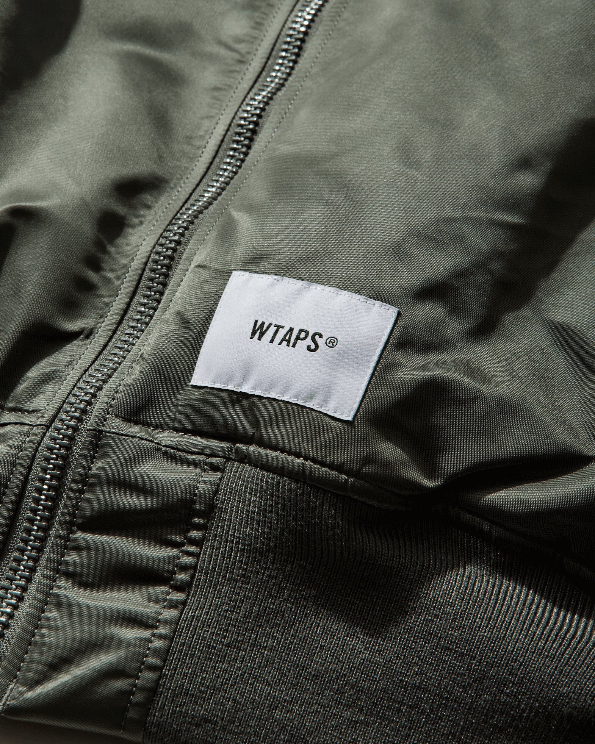 WTAPS Ma1 Core Spec Jacket  Nylon Twill Alpha Industries Olive Drab Coats and Jackets Bomber Jackets 252USALD-JKM01S OLIVE