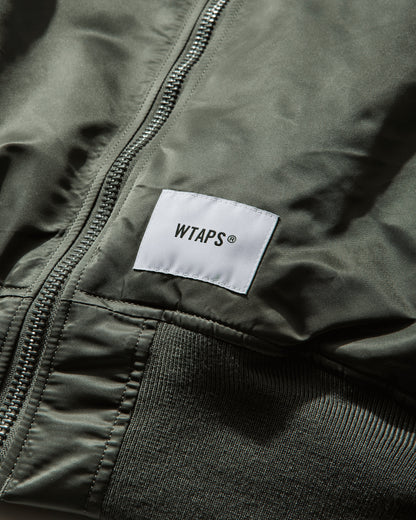 WTAPS Ma1 Core Spec Jacket  Nylon Twill Alpha Industries Olive Drab Coats and Jackets Bomber Jackets 252USALD-JKM01S OLIVE