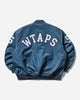 WTAPS Team/Jacket/Nylon Twill Teal Coats and Jackets Bomber Jackets 251TQDT-JKM02 TEAL