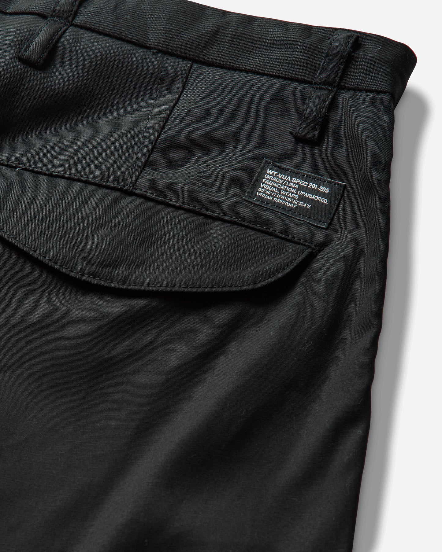 WTAPS Milt0001/Trousers/Cotton. Cnvs Black Pants Cargo 261WVDT-PTM02 BLK