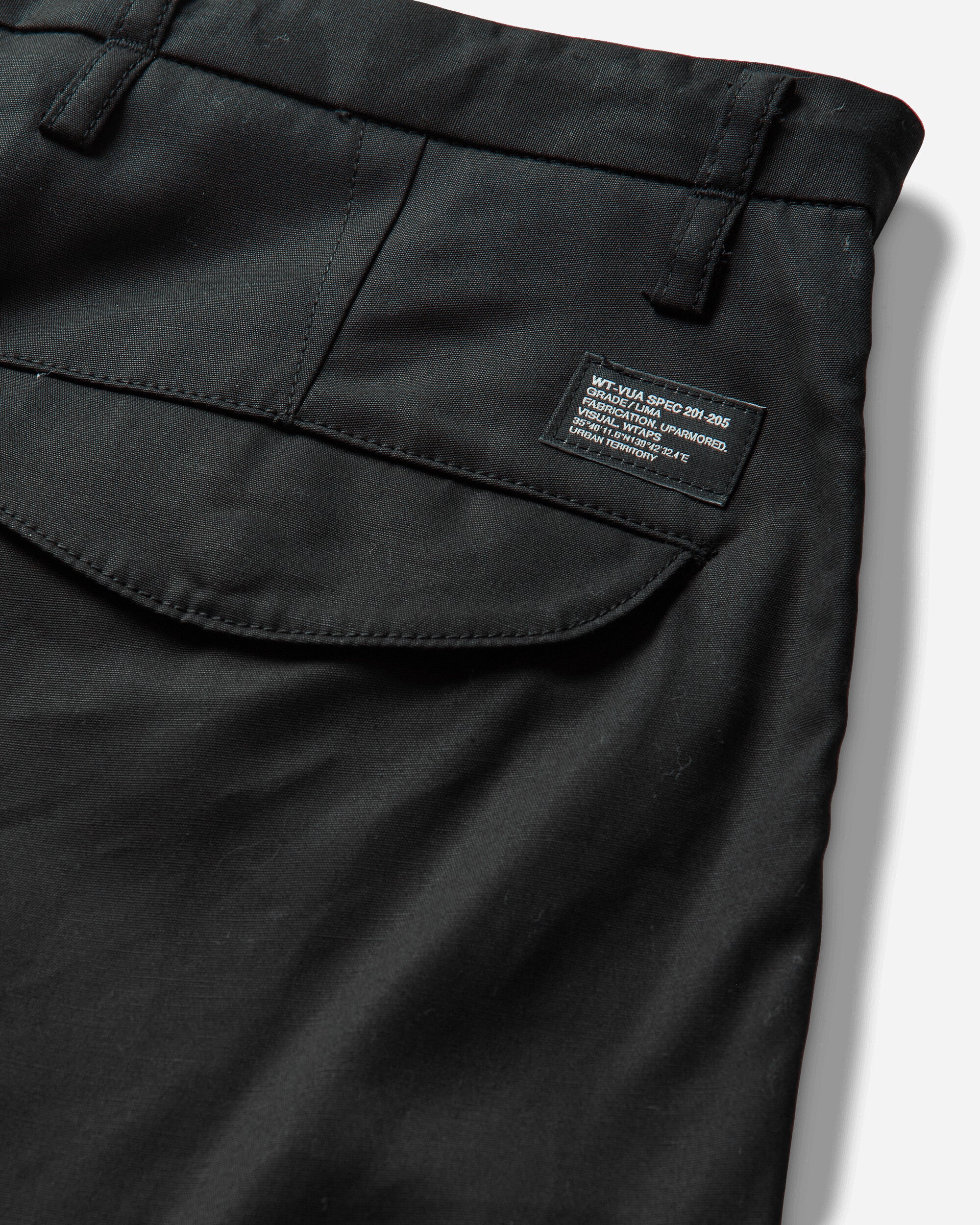 WTAPS Milt0001/Trousers/Cotton. Cnvs Black Pants Cargo 261WVDT-PTM02 BLK