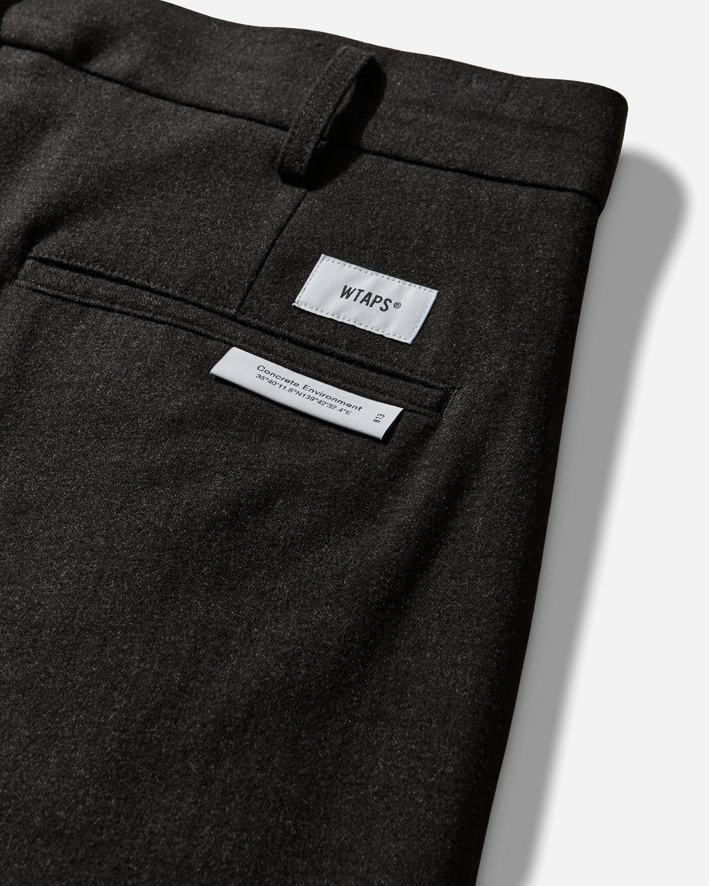 WTAPS Trdt1802  Trousers  Plry Herringbone Charcoal Pants Casual 252TQDT-PTM02 CHARCOAL
