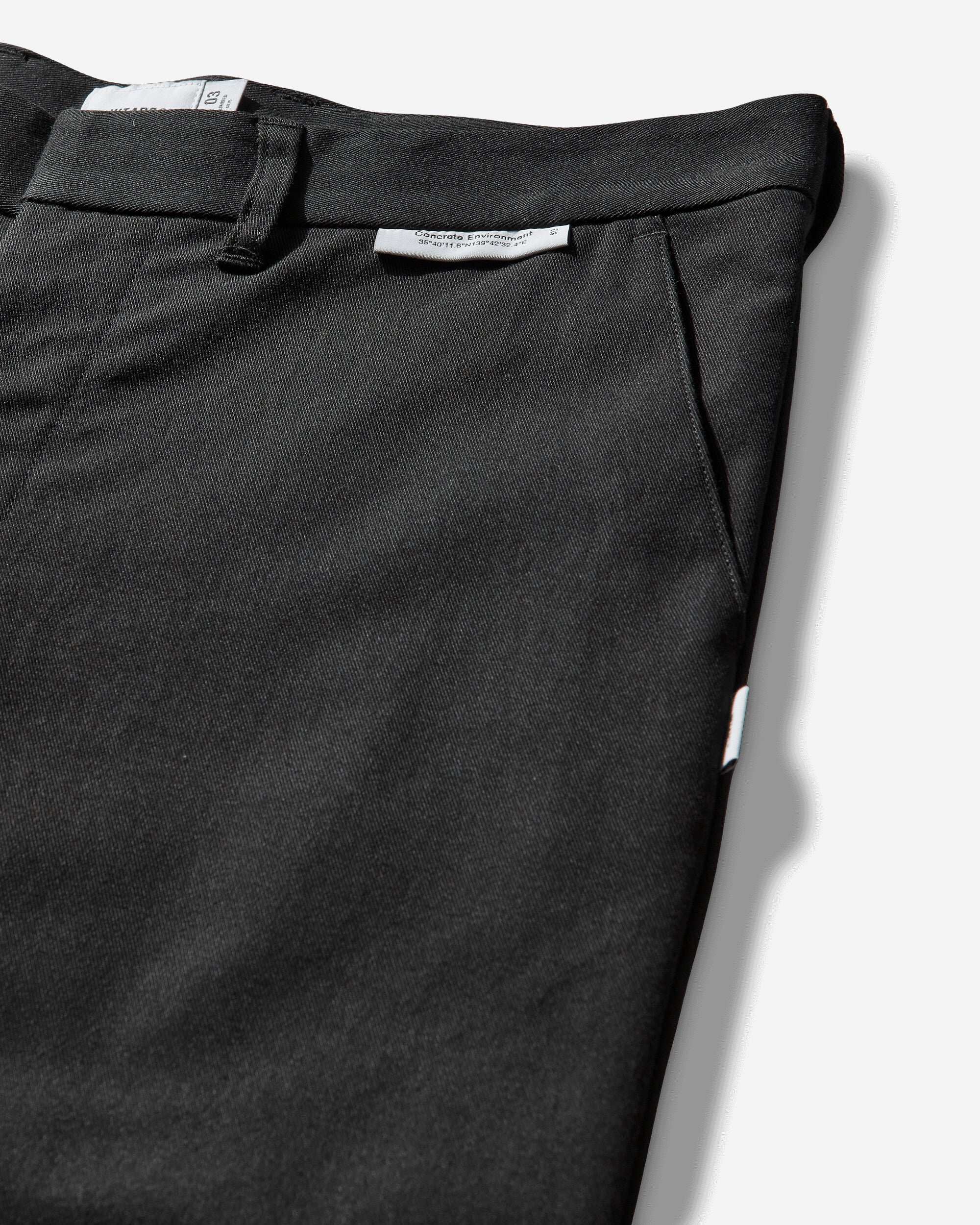 WTAPS Wrkt2002  Trousers  Poly Twill Black Pants Chinos 252TQDT-PTM06 BLACK