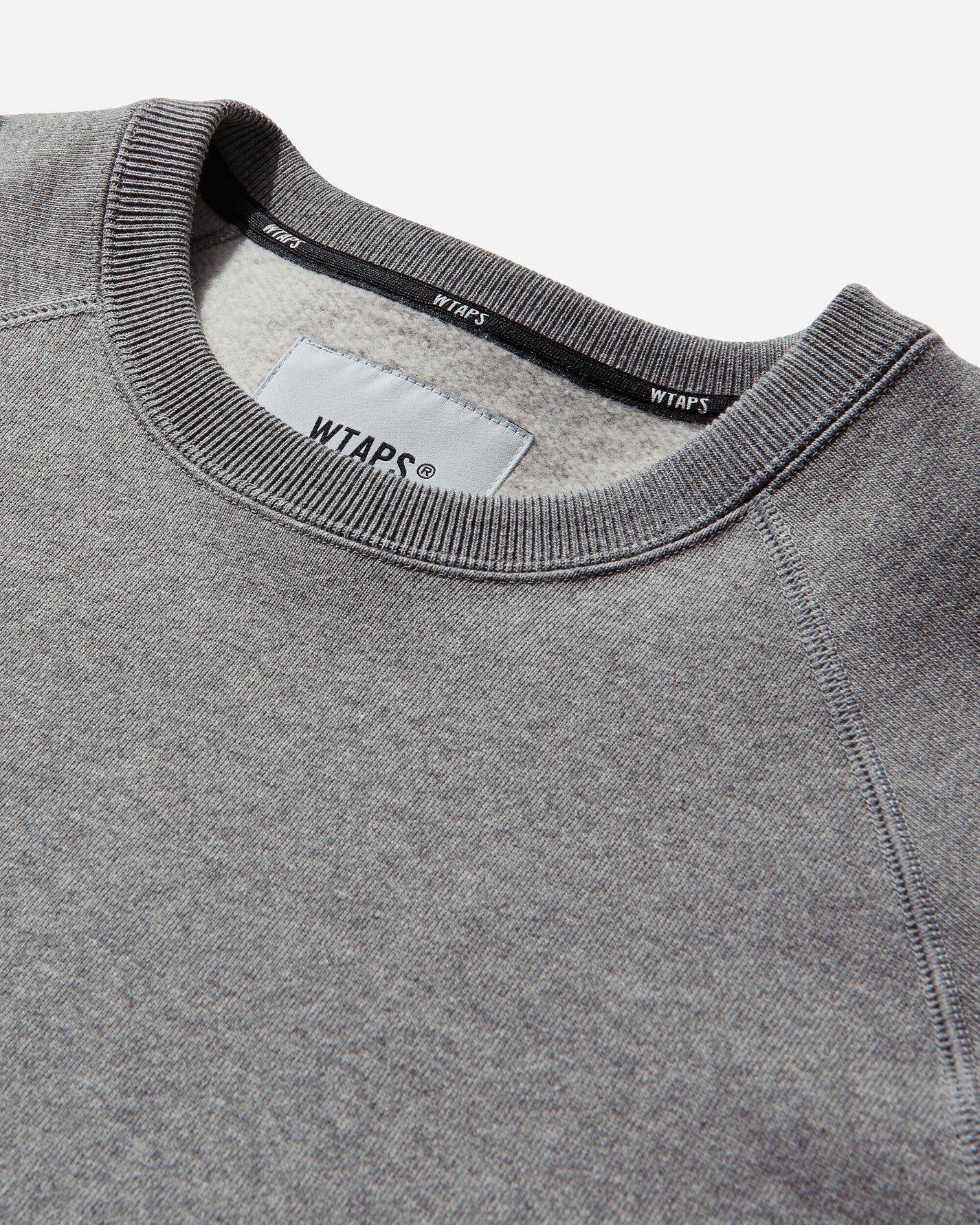 WTAPS Signrgyd  Sweater  Cotton Gray Sweatshirts Crewneck 252ATDT-CSM05 GRAY