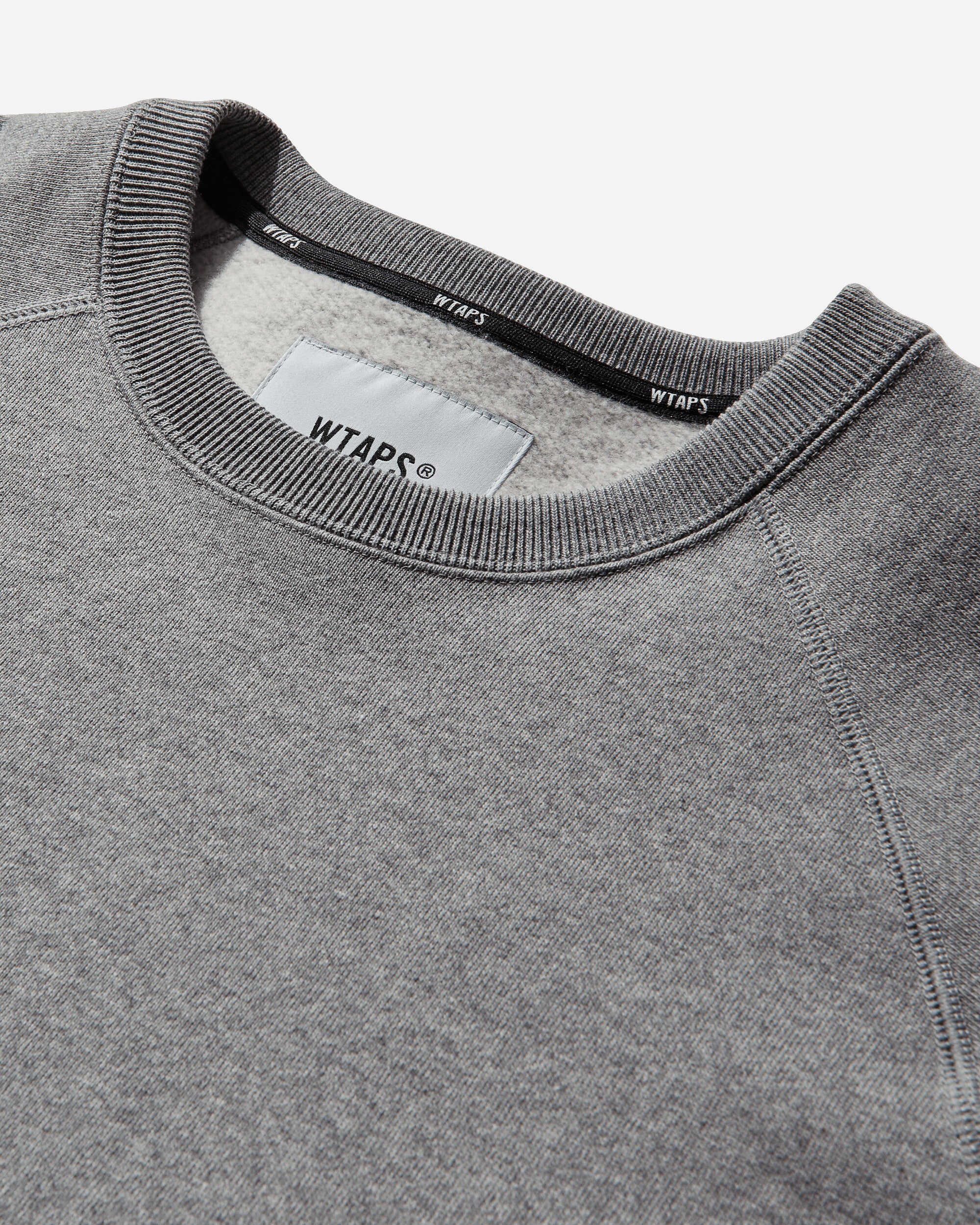 WTAPS Signrgyd  Sweater  Cotton Gray Sweatshirts Crewneck 252ATDT-CSM05 GRAY