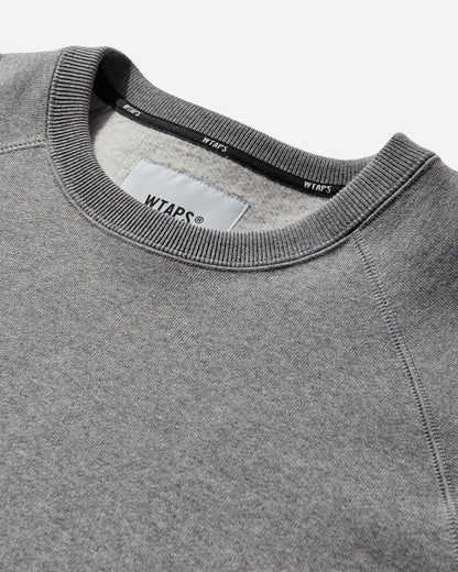 WTAPS Signrgyd  Sweater  Cotton Gray Sweatshirts Crewneck 252ATDT-CSM05 GRAY