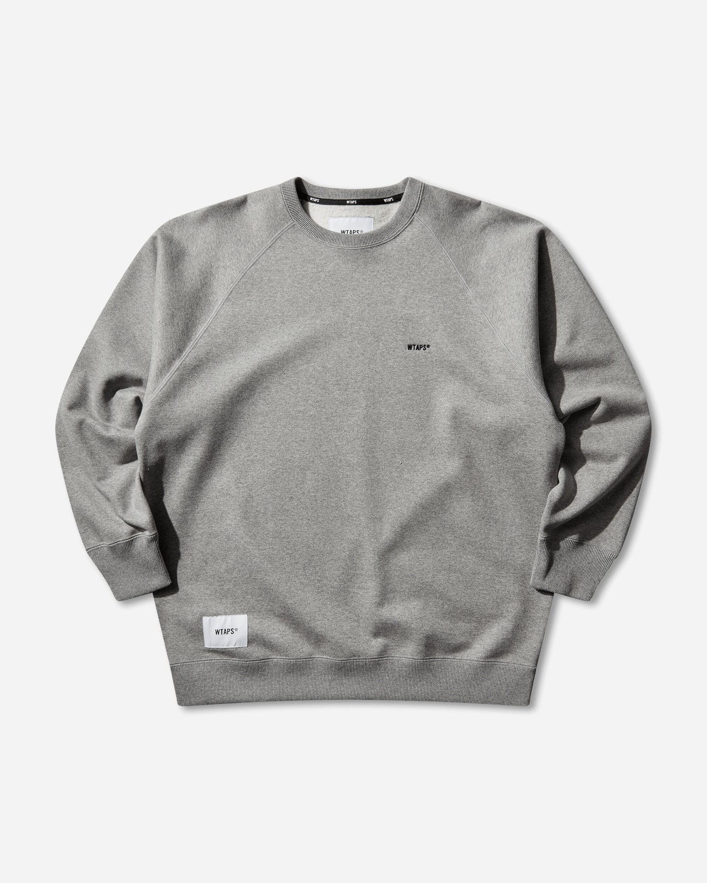 WTAPS Signrgyd  Sweater  Cotton Gray Sweatshirts Crewneck 252ATDT-CSM05 GRAY