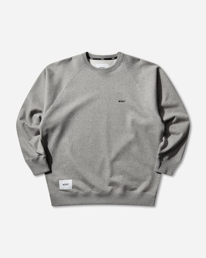 WTAPS Signrgyd  Sweater  Cotton Gray Sweatshirts Crewneck 252ATDT-CSM05 GRAY