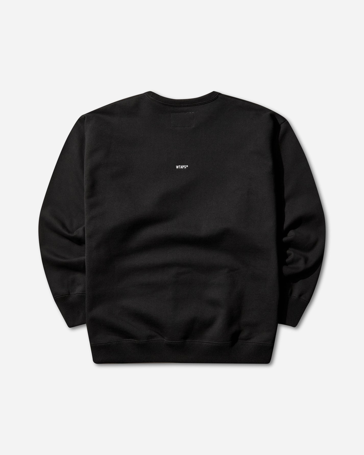 WTAPS Signyd  Sweater  Cotton Black Sweatshirts Crewneck 252ATDT-CSM01 BLACK
