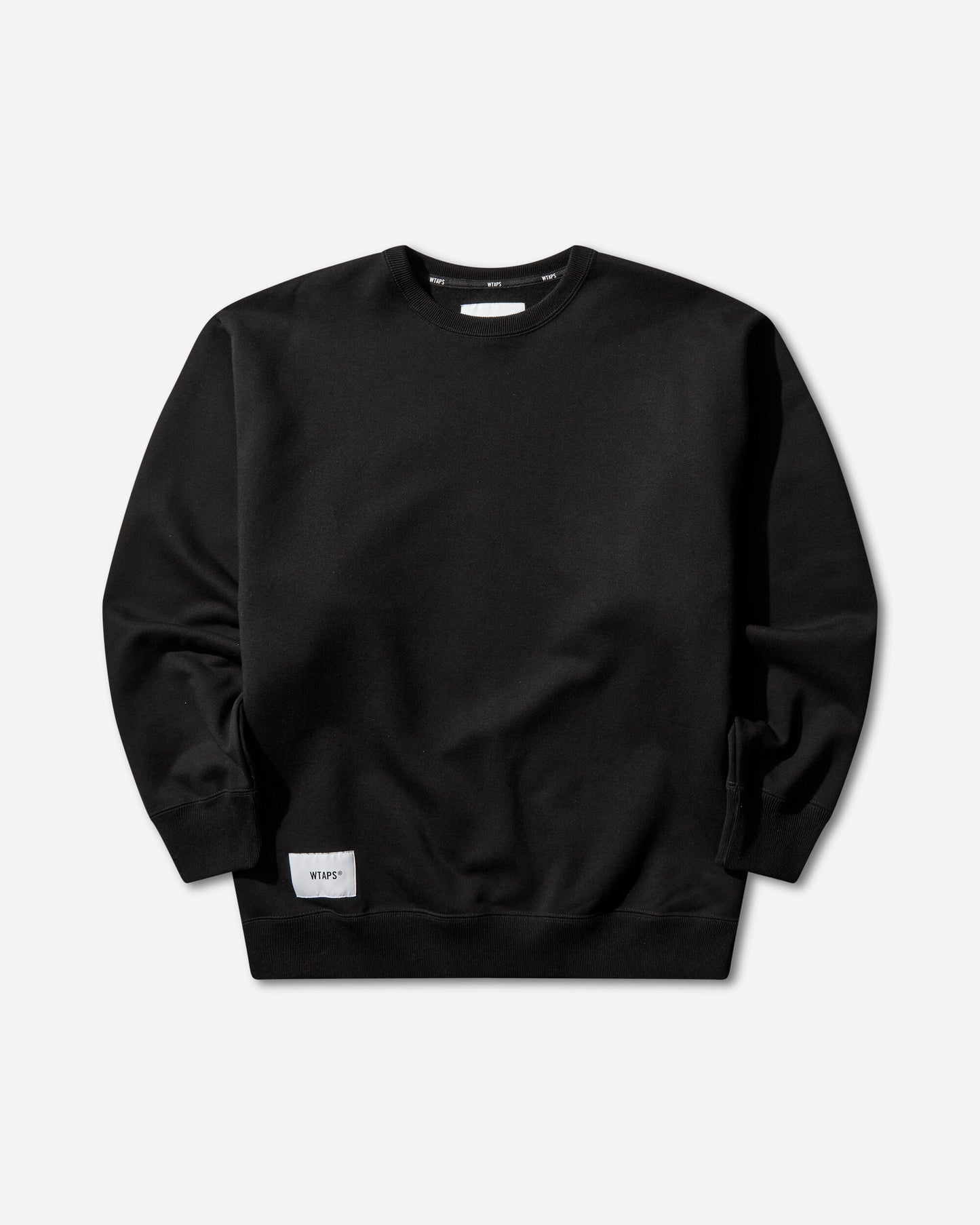 WTAPS Signyd  Sweater  Cotton Black Sweatshirts Crewneck 252ATDT-CSM01 BLACK