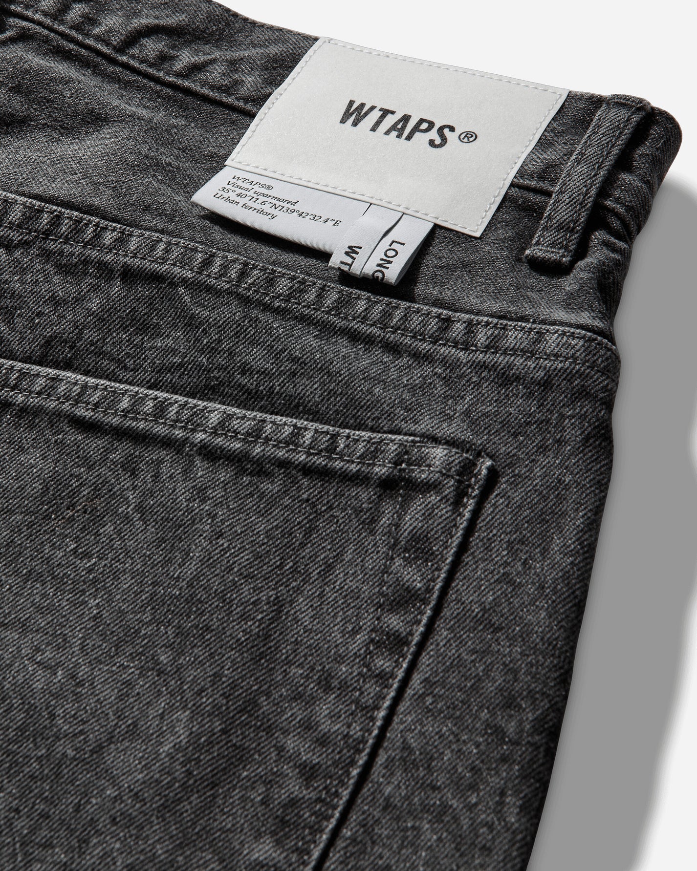 WTAPS Blues Straight Cotton Denim Black Pants Denim 261WVDT-PTM04 BLK