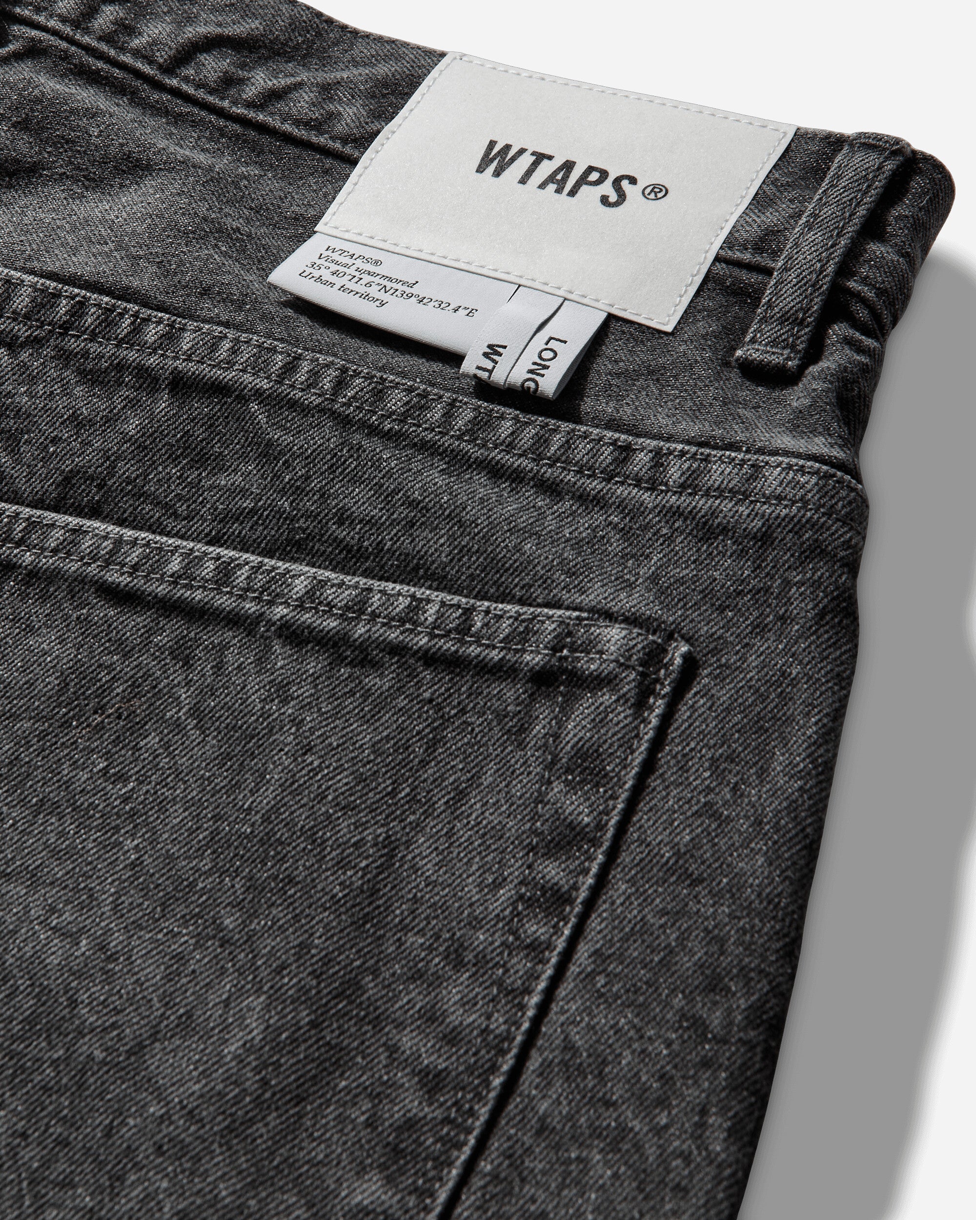 WTAPS Blues Straight Cotton Denim Black Pants Denim 261WVDT-PTM04 BLK