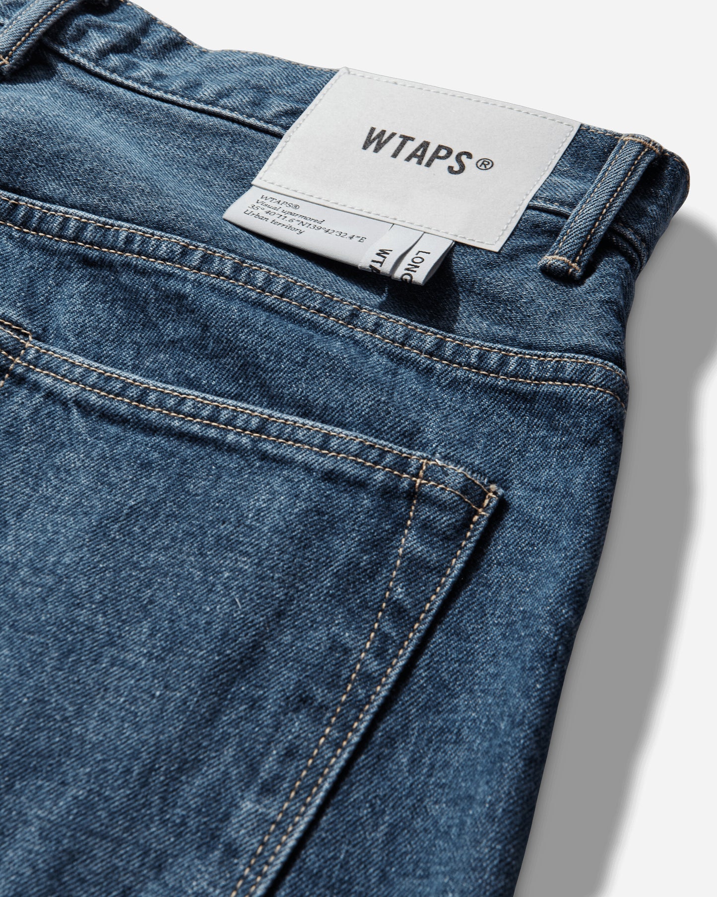 WTAPS Blues Straight Cotton Denim Indigo Pants Denim 261WVDT-PTM04 IND