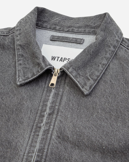 WTAPS Wrecker Jacket Black Coats and Jackets Denim Jackets 262WVDT-JKM01 BLACK