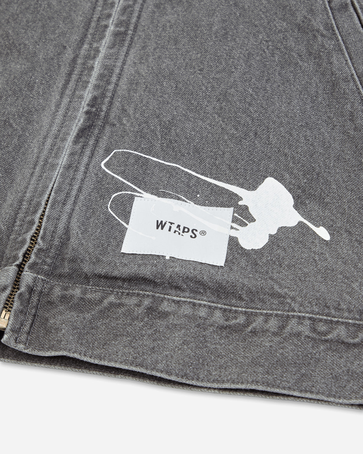 WTAPS Wrecker Jacket Black Coats and Jackets Denim Jackets 262WVDT-JKM01 BLACK