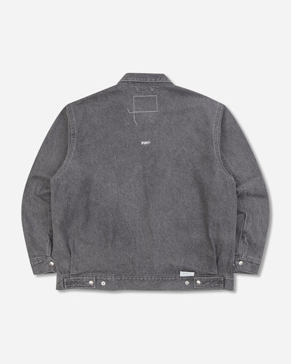 WTAPS Wrecker Jacket Black Coats and Jackets Denim Jackets 262WVDT-JKM01 BLACK