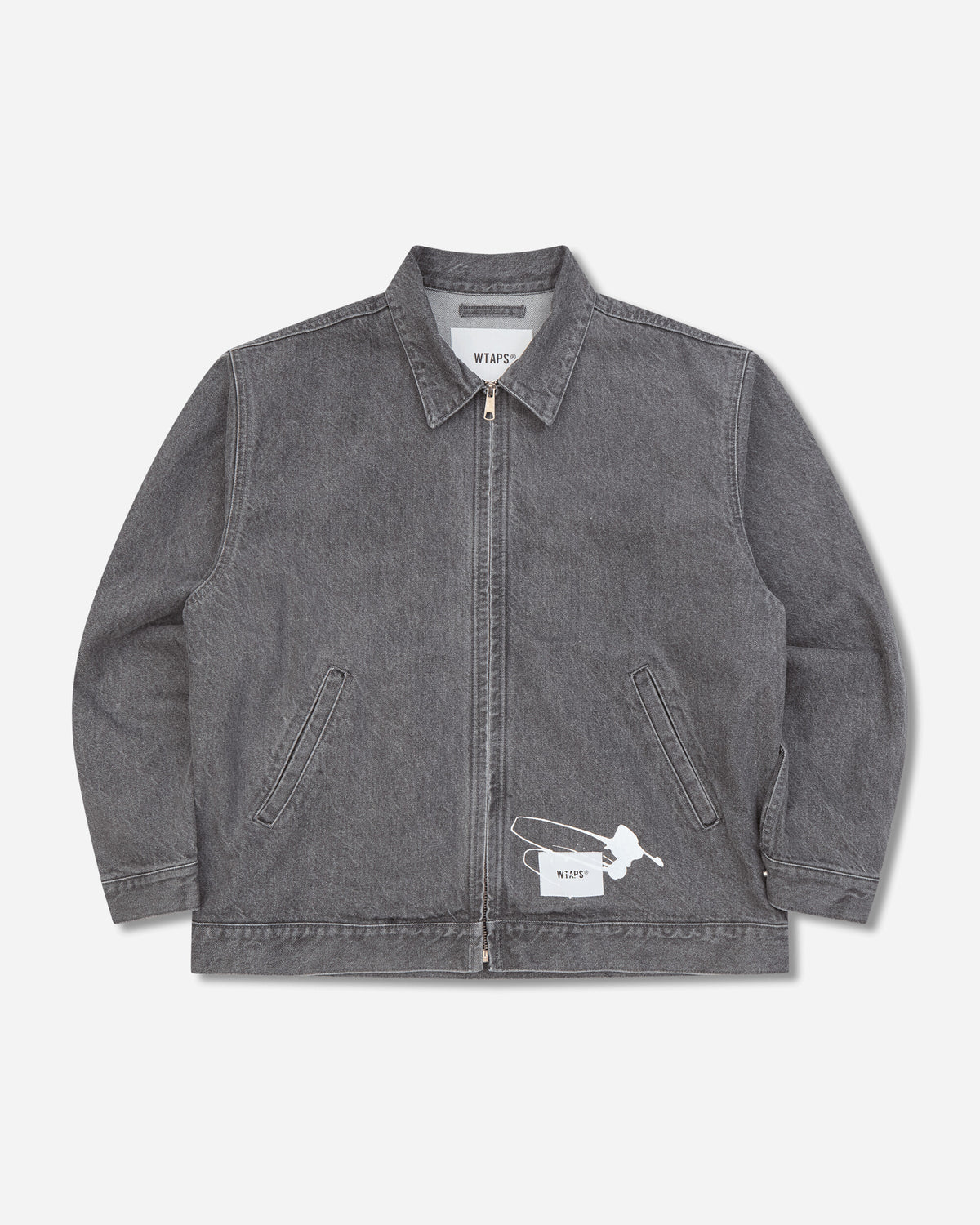 WTAPS Wrecker Jacket Black Coats and Jackets Denim Jackets 262WVDT-JKM01 BLACK