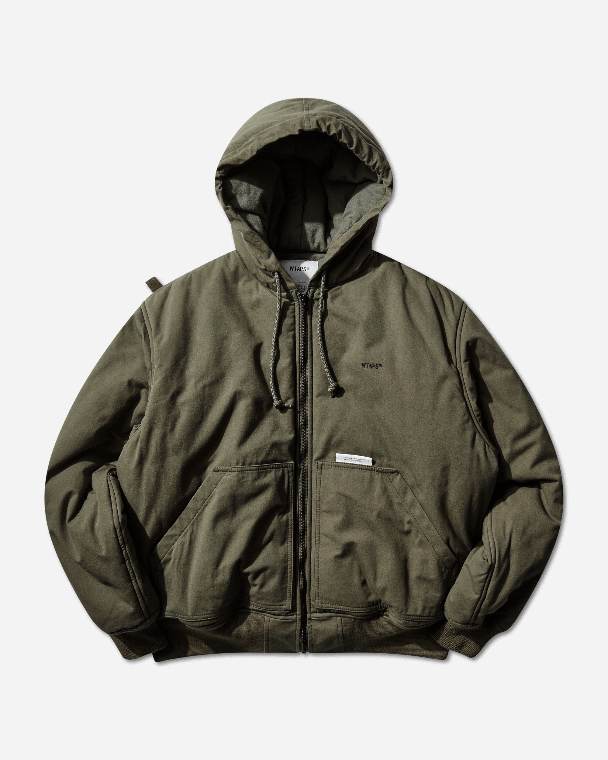 WTAPS Puff D00M  Jacket  Cotton Weather Olive Drab Coats and Jackets Down Jackets 252TQDT-JKM01 OLIVEDRAB