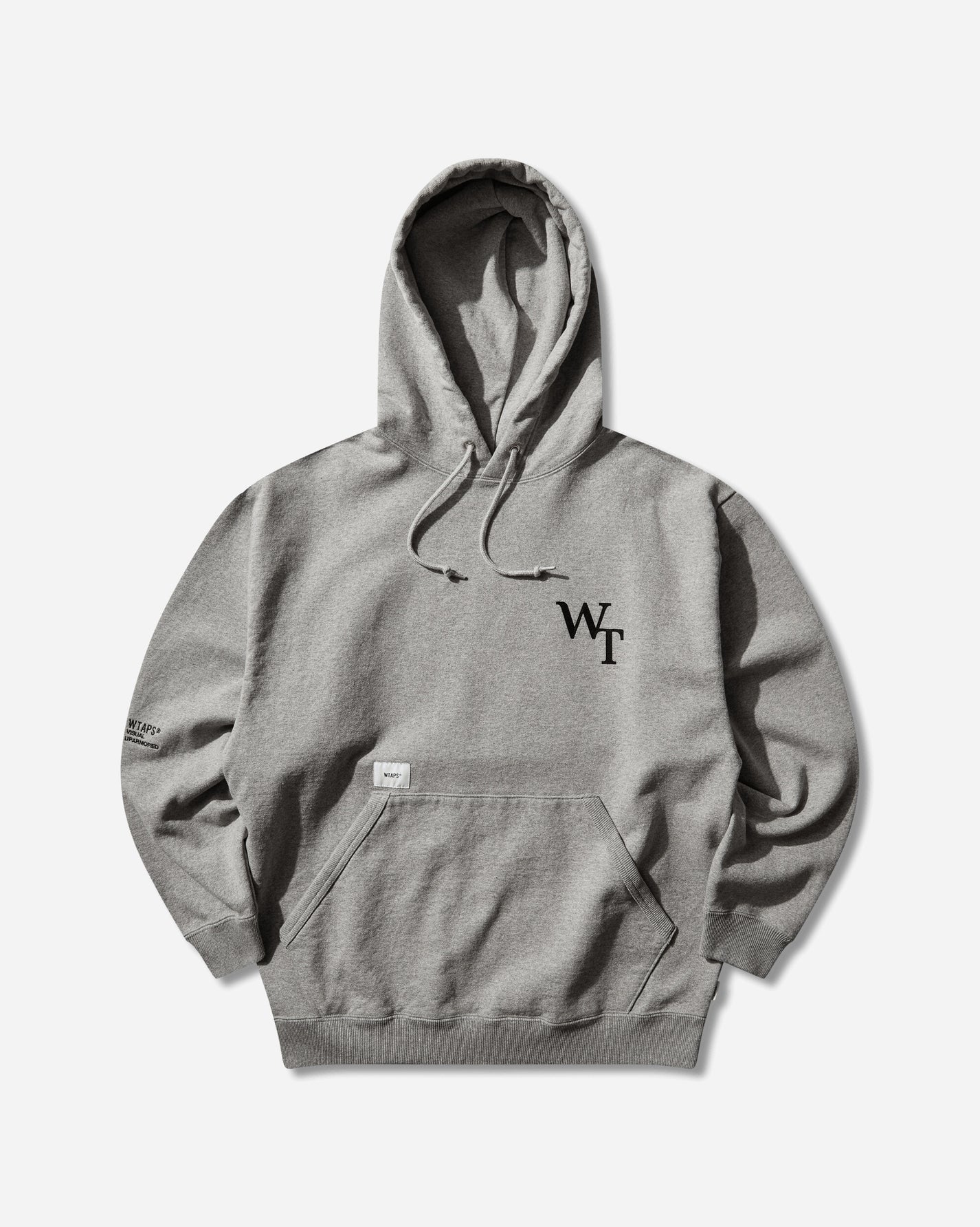 WTAPS Academy Hoody Cotton Ash Gray Sweatshirts Hoodies 261ATDT-CSM05 GRY