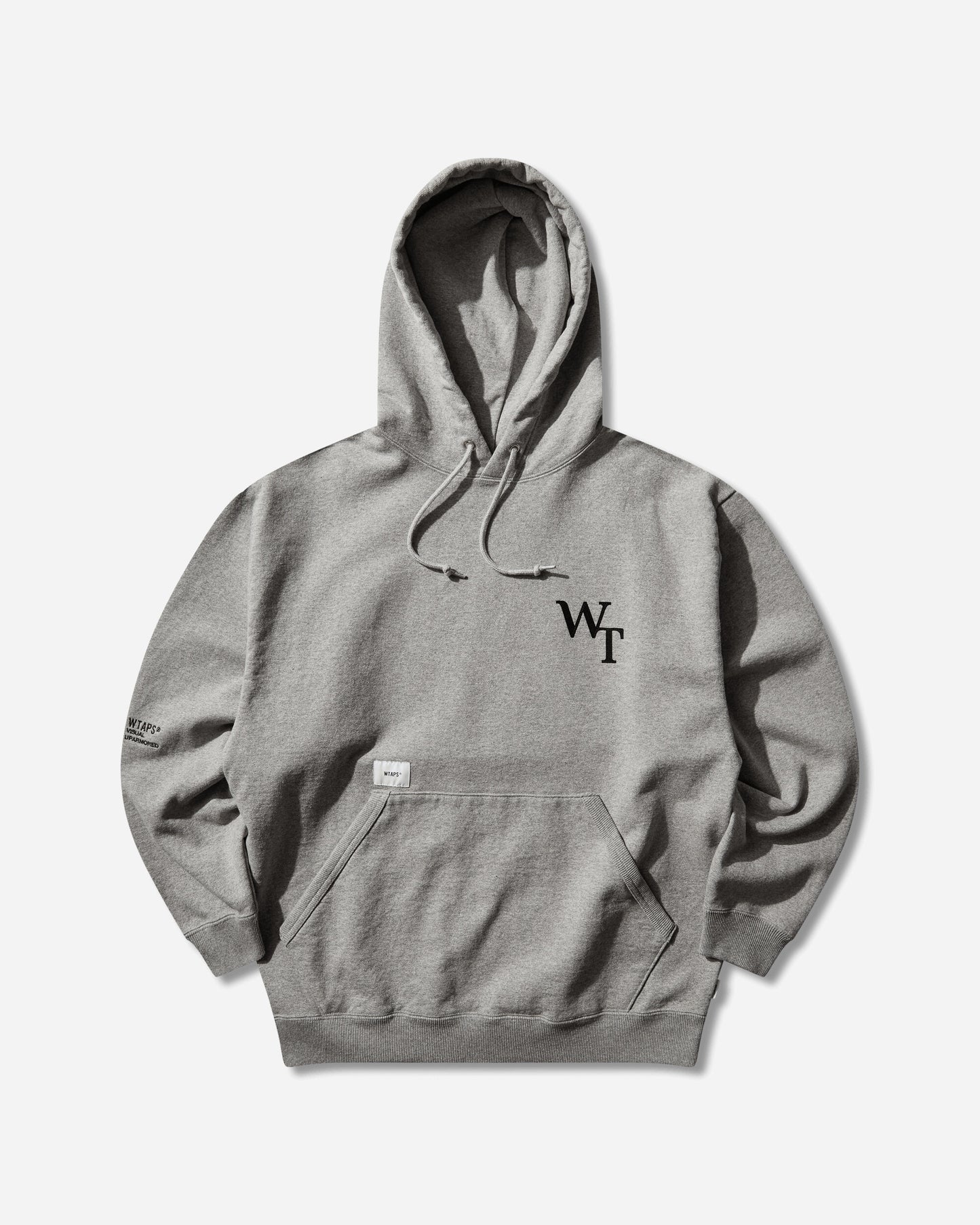 WTAPS Academy Hoody Cotton Ash Gray Sweatshirts Hoodies 261ATDT-CSM05 GRY